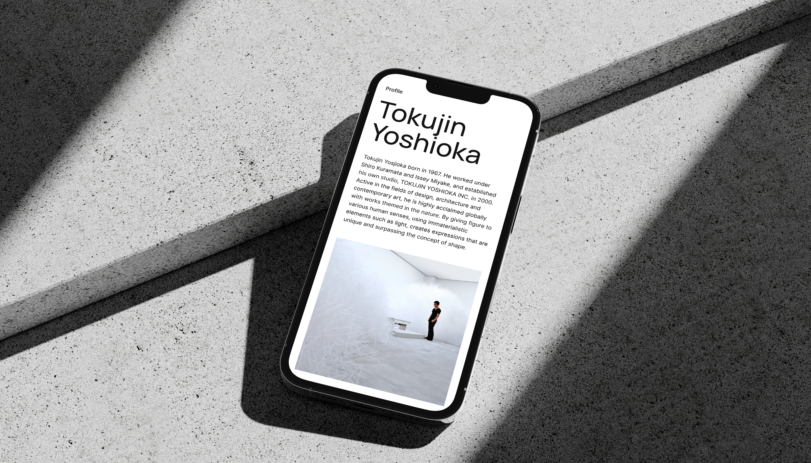 Tokujin Yoshioka | Redesign website & Brand identity — Изображение №4 — Интерфейсы, Брендинг на Dprofile