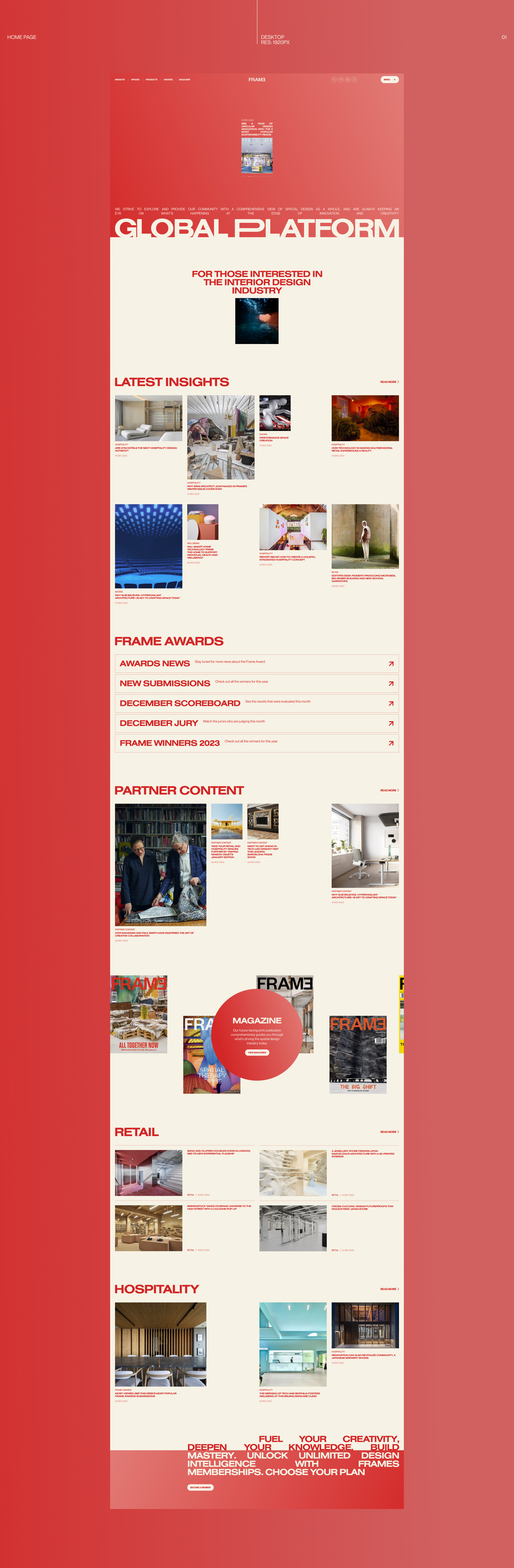 Frame – Website & Brand identity — Изображение №2 — Интерфейсы, Брендинг на Dprofile