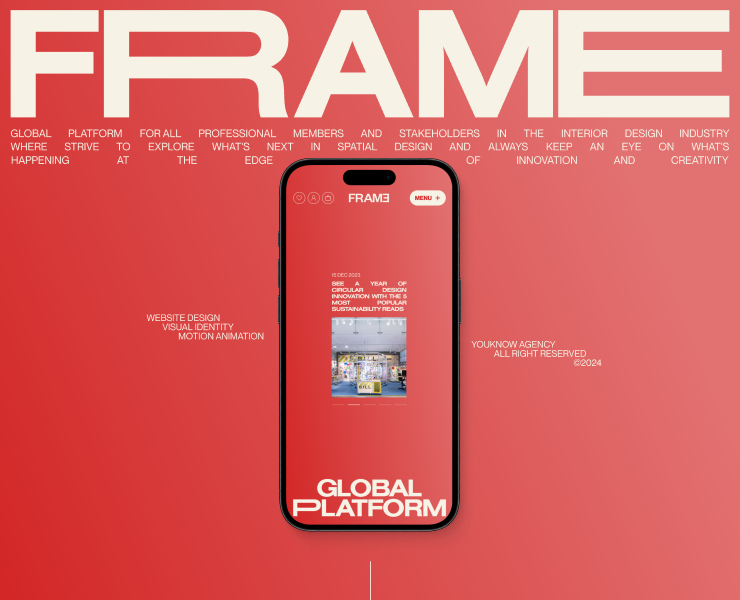 Frame – Website & Brand identity — Интерфейсы, Брендинг на Dprofile