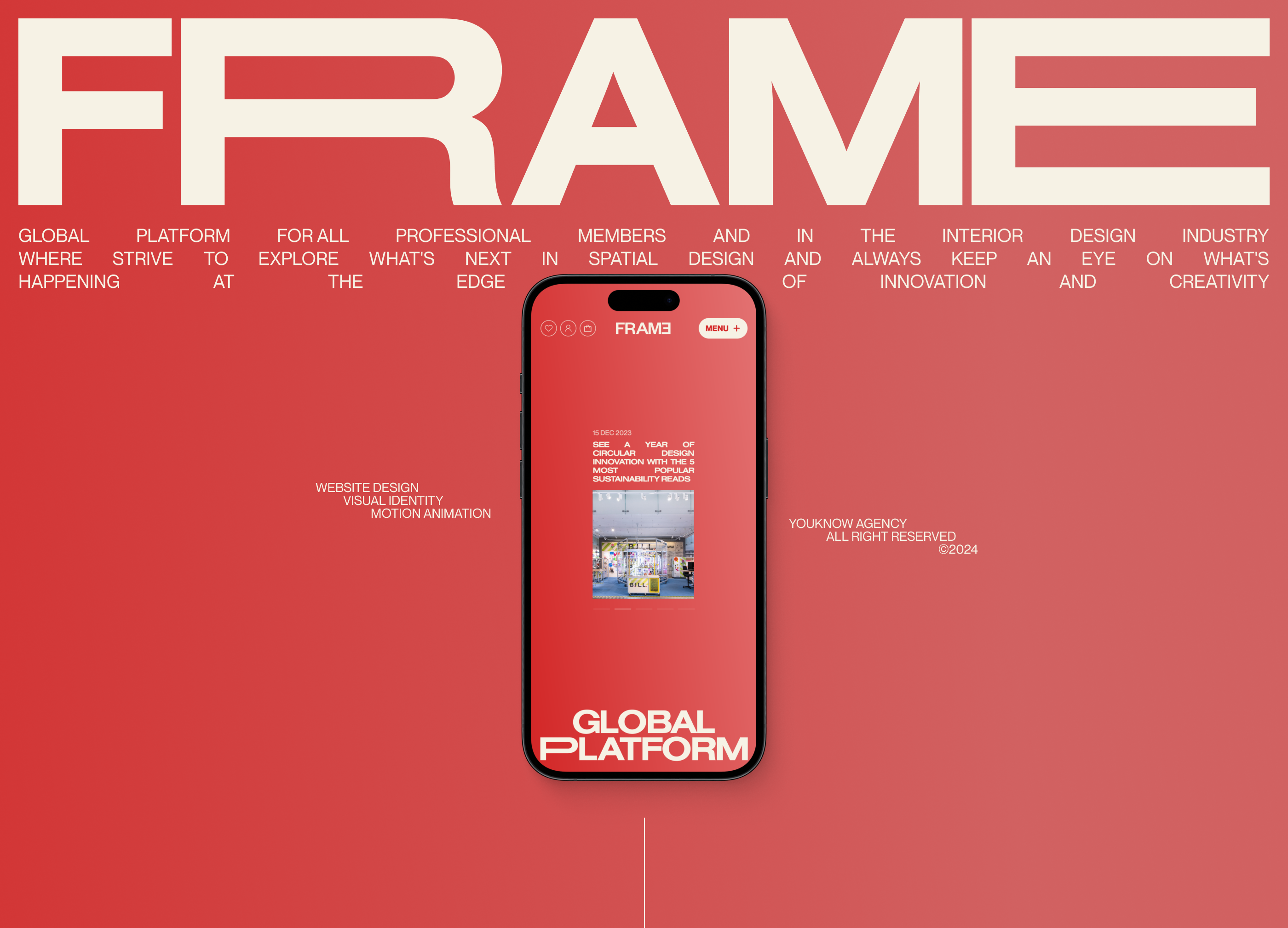 Frame – Website & Brand identity — Изображение №1 — Интерфейсы, Брендинг на Dprofile