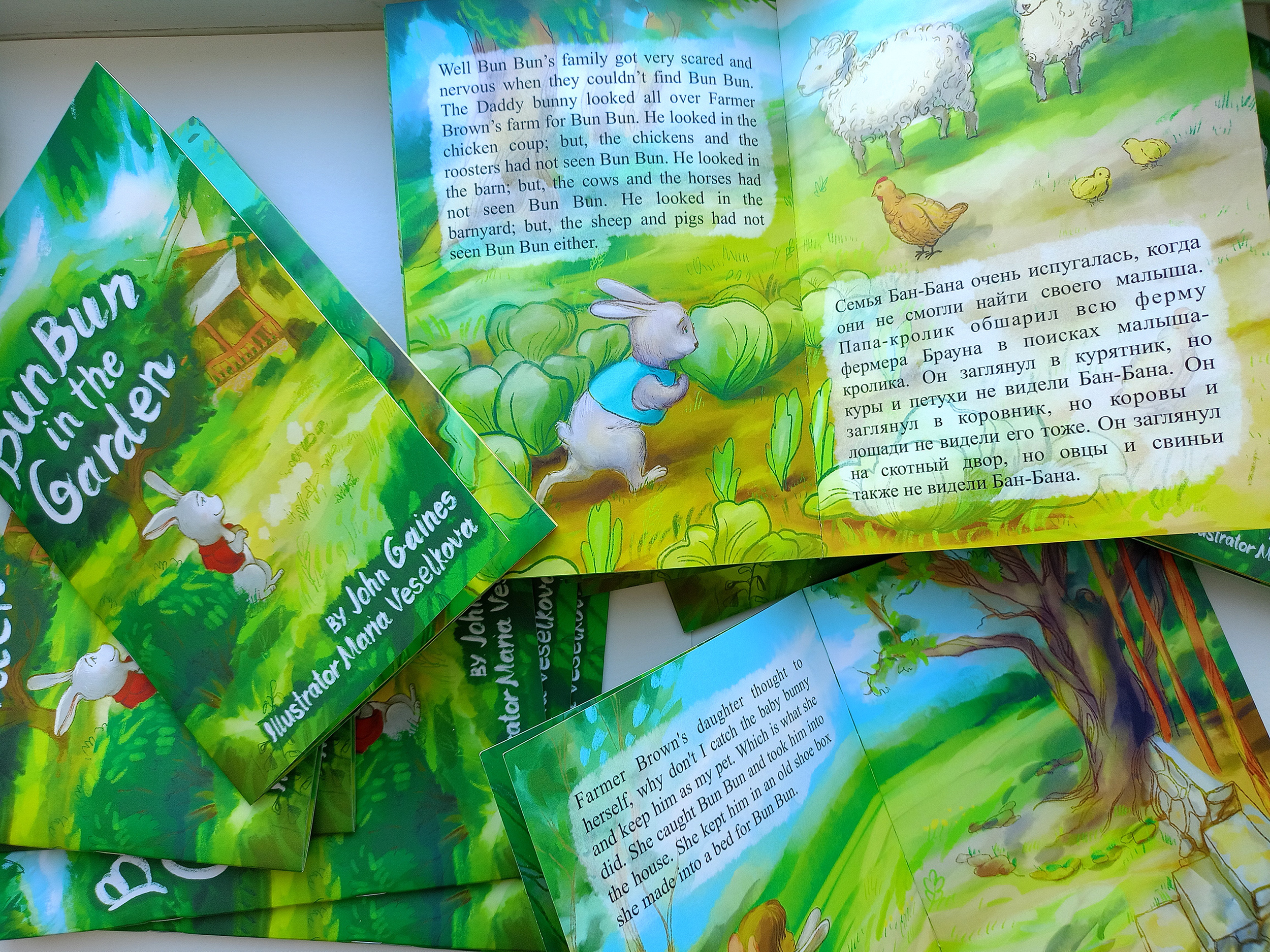 Иллюстрации к детской книге "Бан-Бан в саду" — Изображение №1 — Иллюстрация, Графика на Dprofile