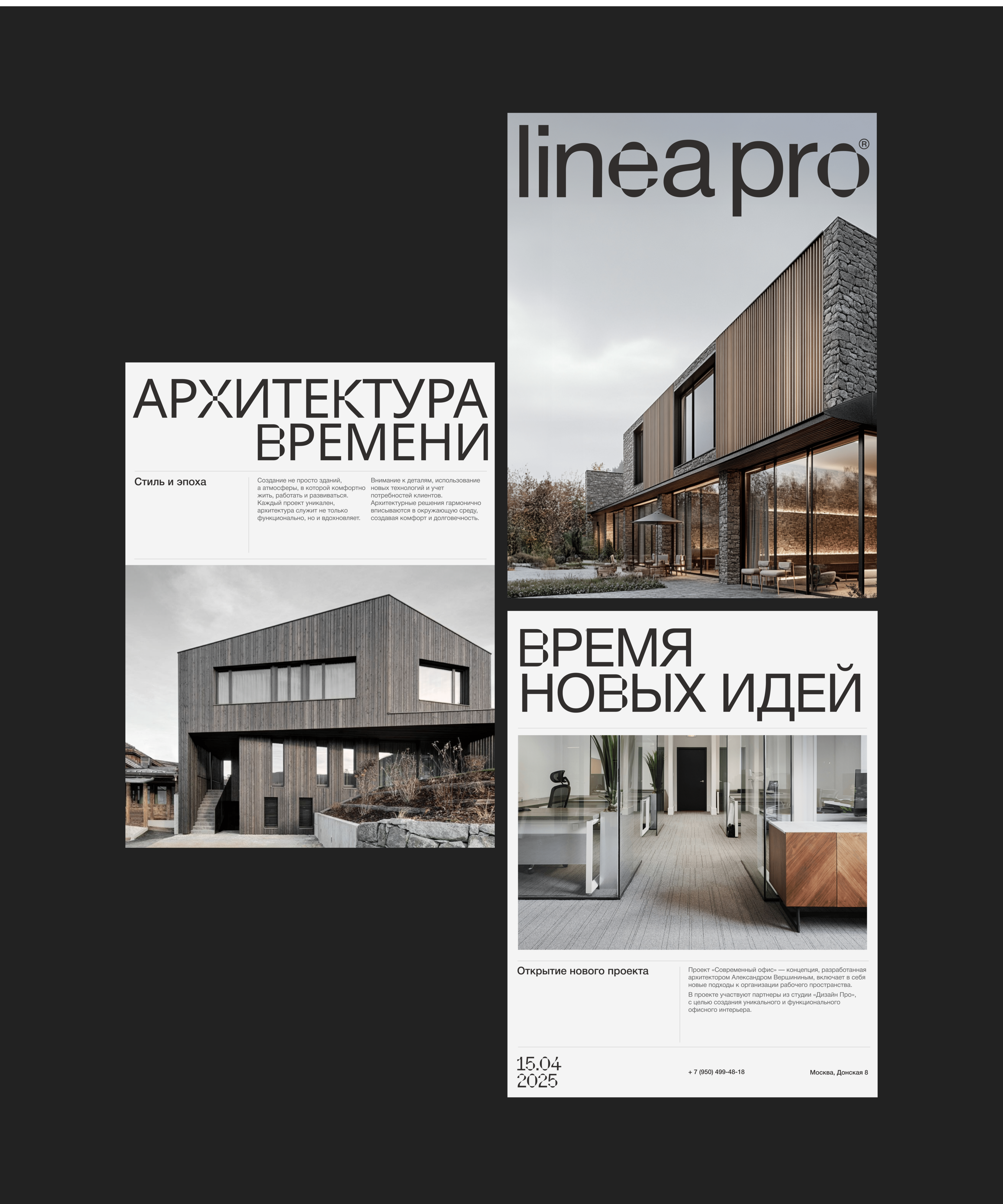 LINEA PRO – Дизайн сайта архитектурного бюро — Изображение №8 — Интерфейсы, Брендинг на Dprofile