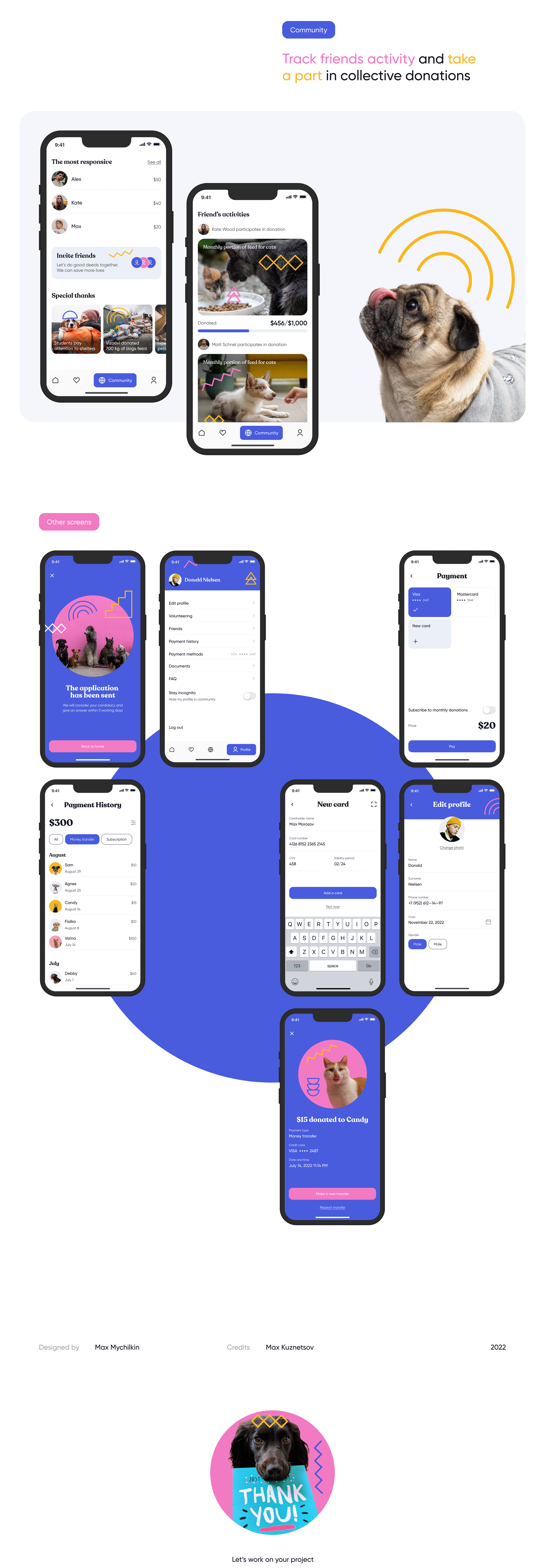 Nine Lives — Charity app concept — Изображение №6 — Интерфейсы на Dprofile