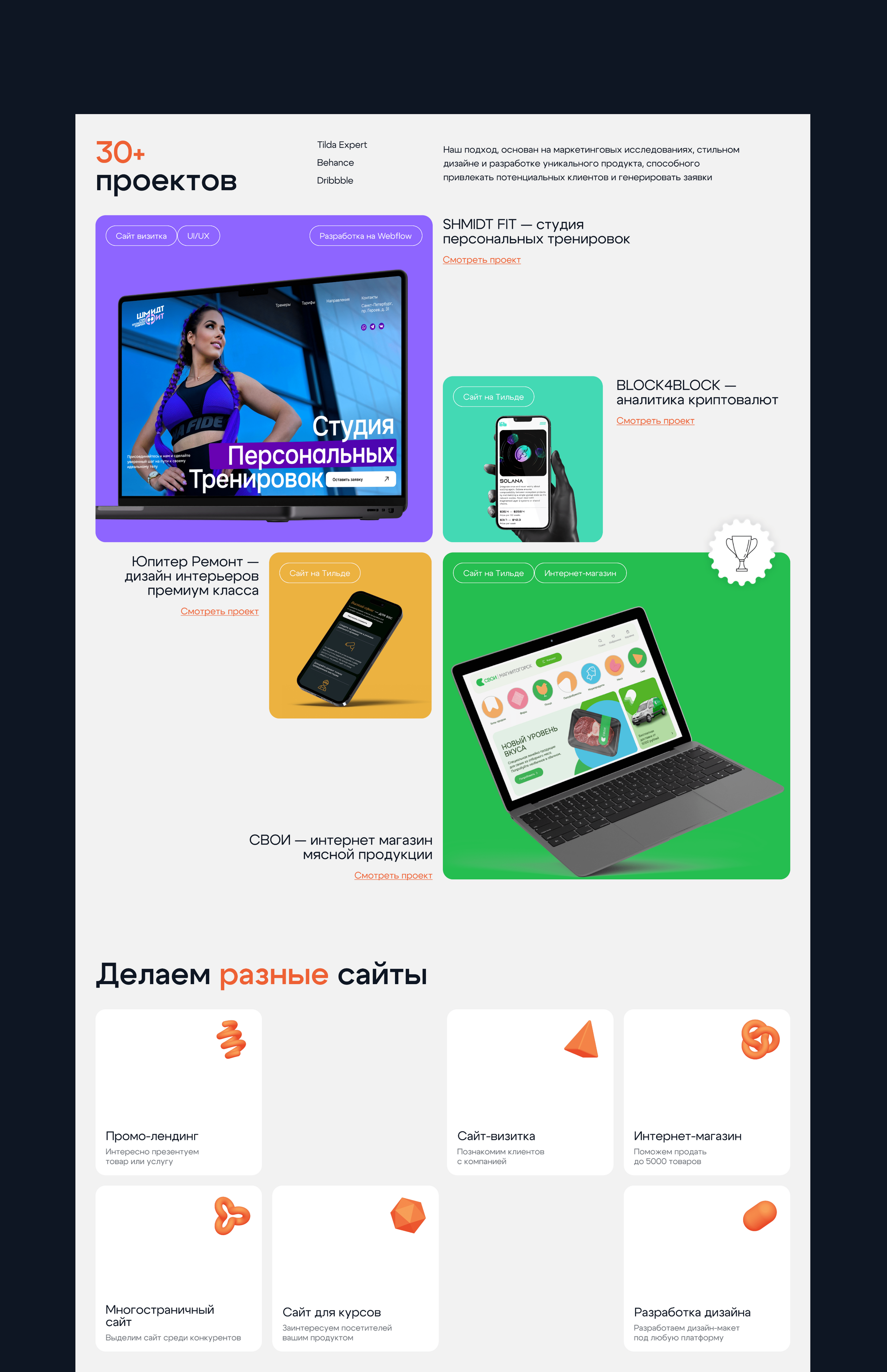 2M Digital — design studio website — Изображение №2 — Интерфейсы на Dprofile