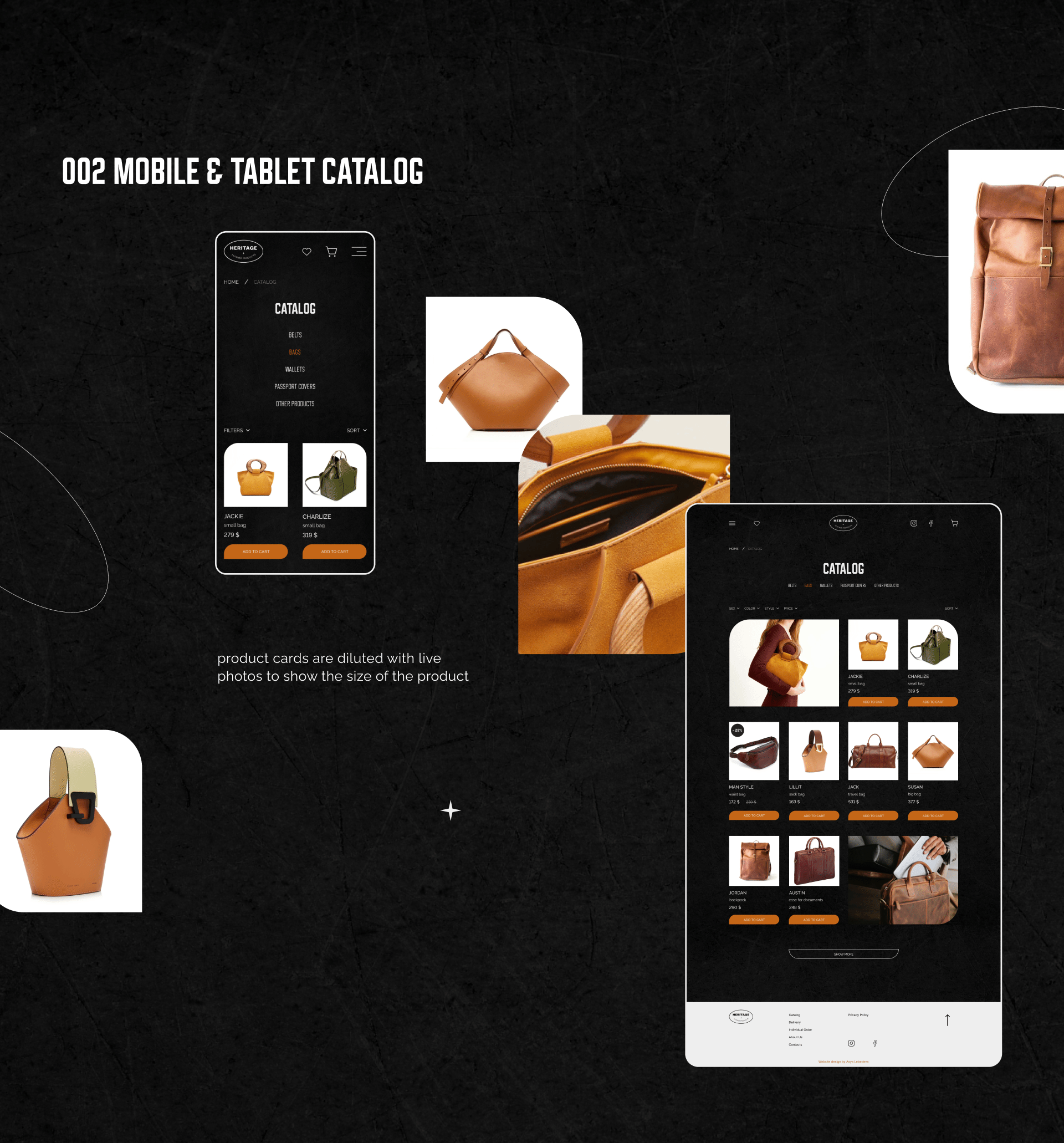 Магазин кожаных изделий |E-commerce — Изображение №7 — Интерфейсы на Dprofile