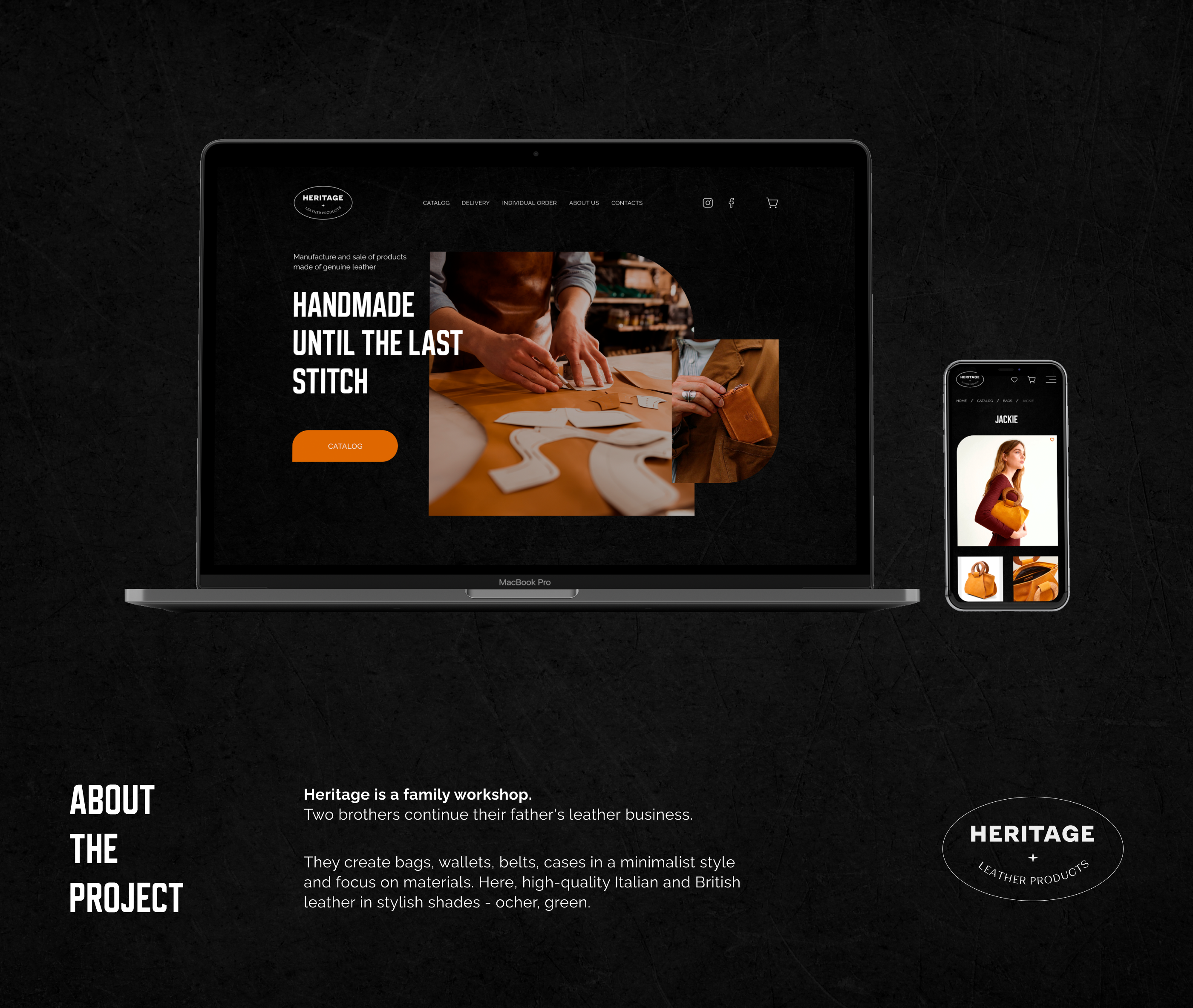 Магазин кожаных изделий |E-commerce — Изображение №2 — Интерфейсы на Dprofile