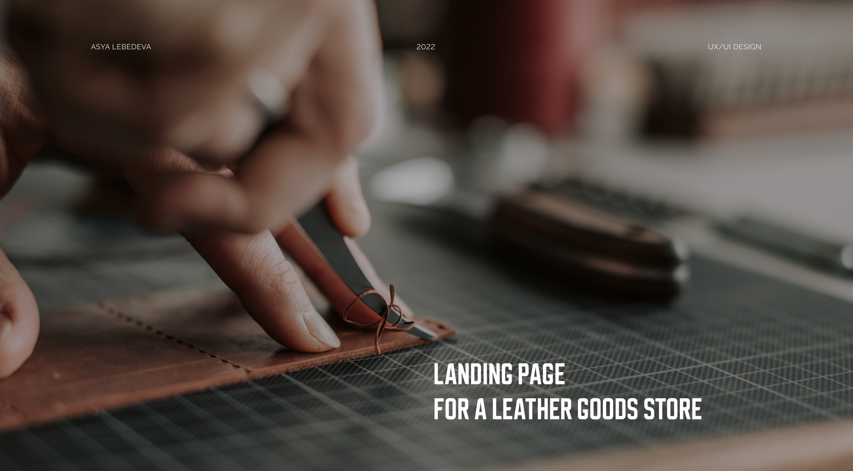 Магазин кожаных изделий |E-commerce — Изображение №1 — Интерфейсы на Dprofile