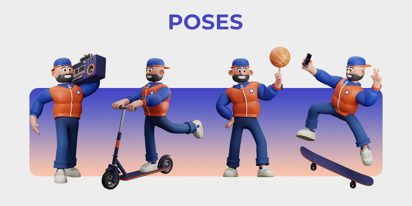 3d Character & Icons Illustrations — Изображение №4 — Иллюстрация, 3D на Dprofile