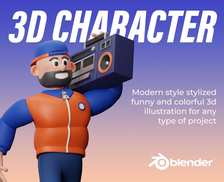 3d Character & Icons Illustrations — Иллюстрация, 3D на Dprofile
