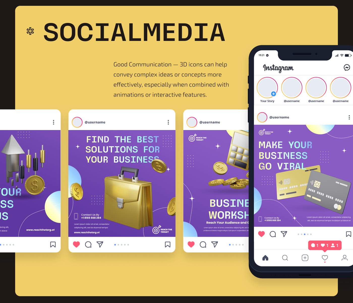 Finance 3d icons Pack — Изображение №6 — Иллюстрация, 3D на Dprofile