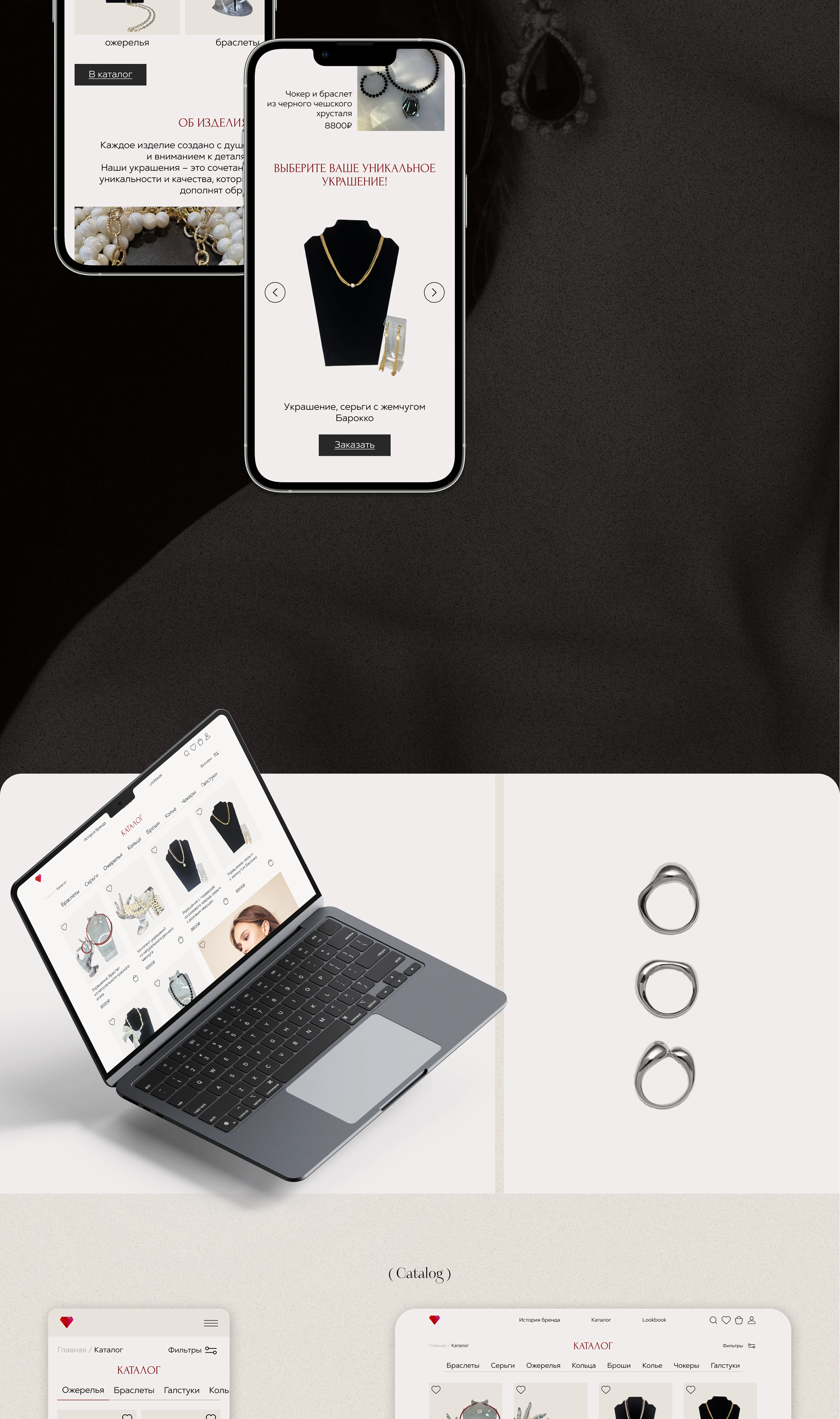 E-Commerce / Jewelry / Интернет-магазин украшений — Изображение №5 — Интерфейсы, Брендинг на Dprofile