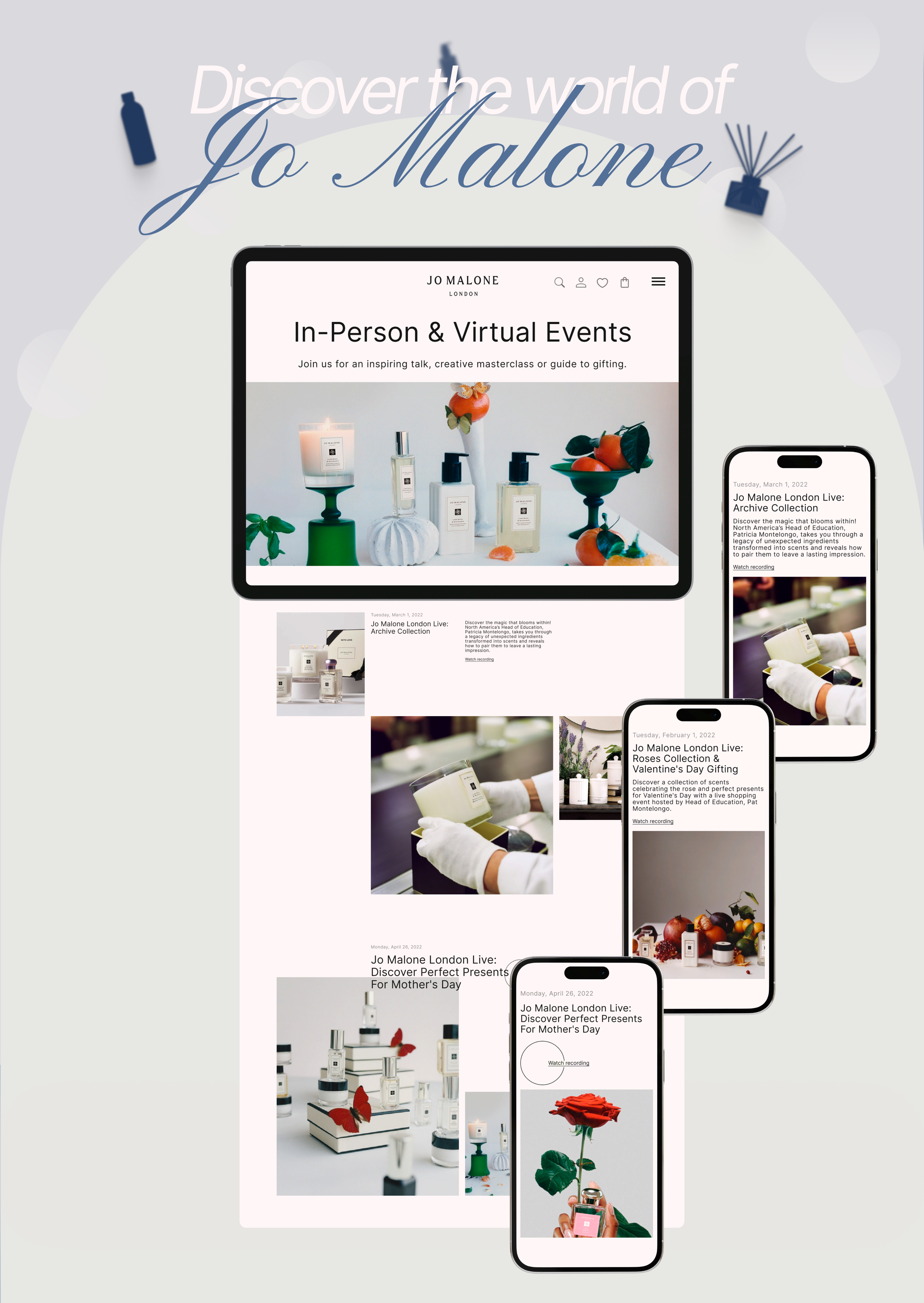 Редизайн сайта JO Malone | Интернет магазин | E-COMMERCE — Изображение №6 — Интерфейсы, Брендинг на Dprofile