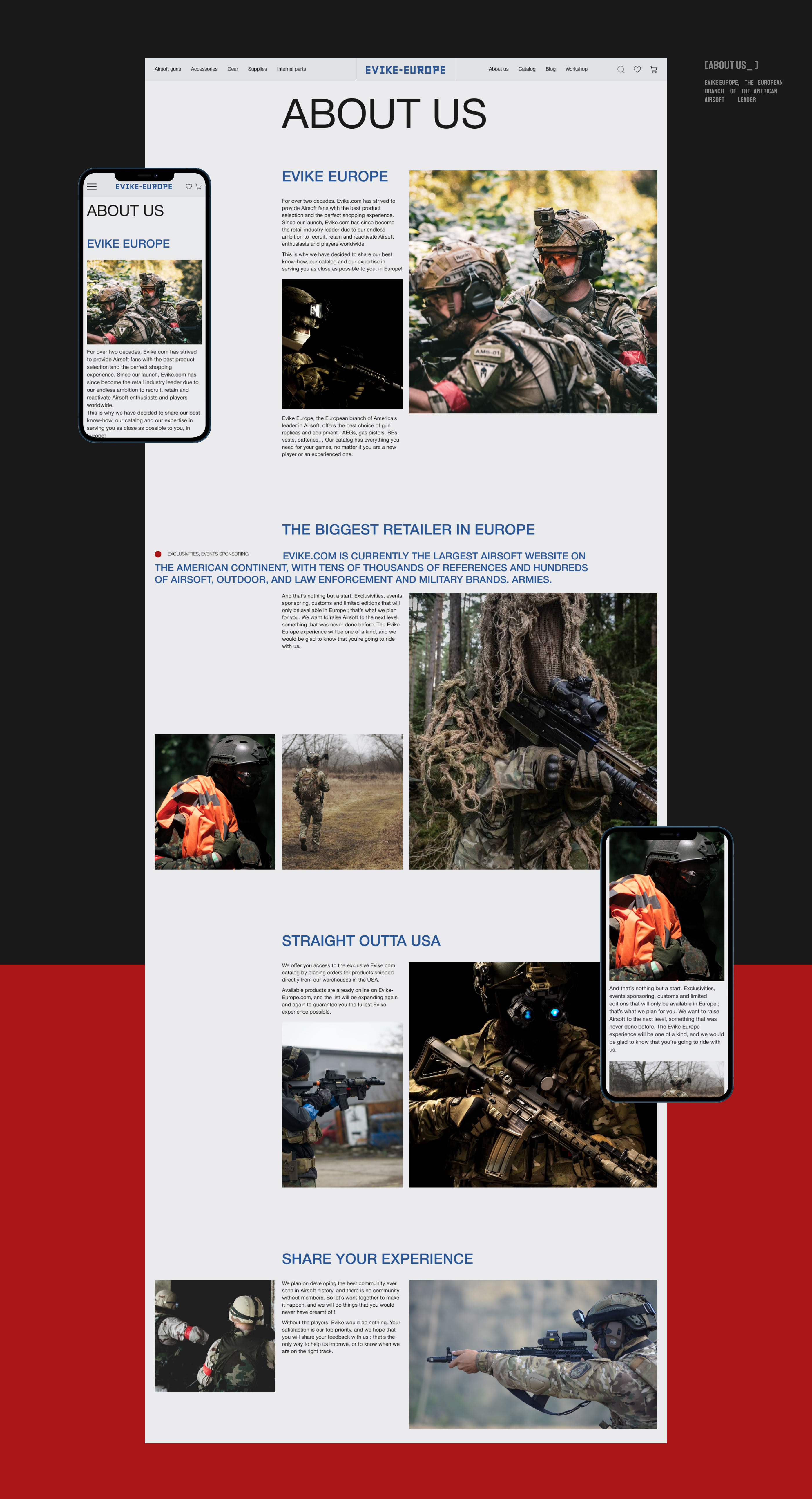 Evike-Europe | E-commerce | Airsoft — Изображение №9 — Интерфейсы на Dprofile