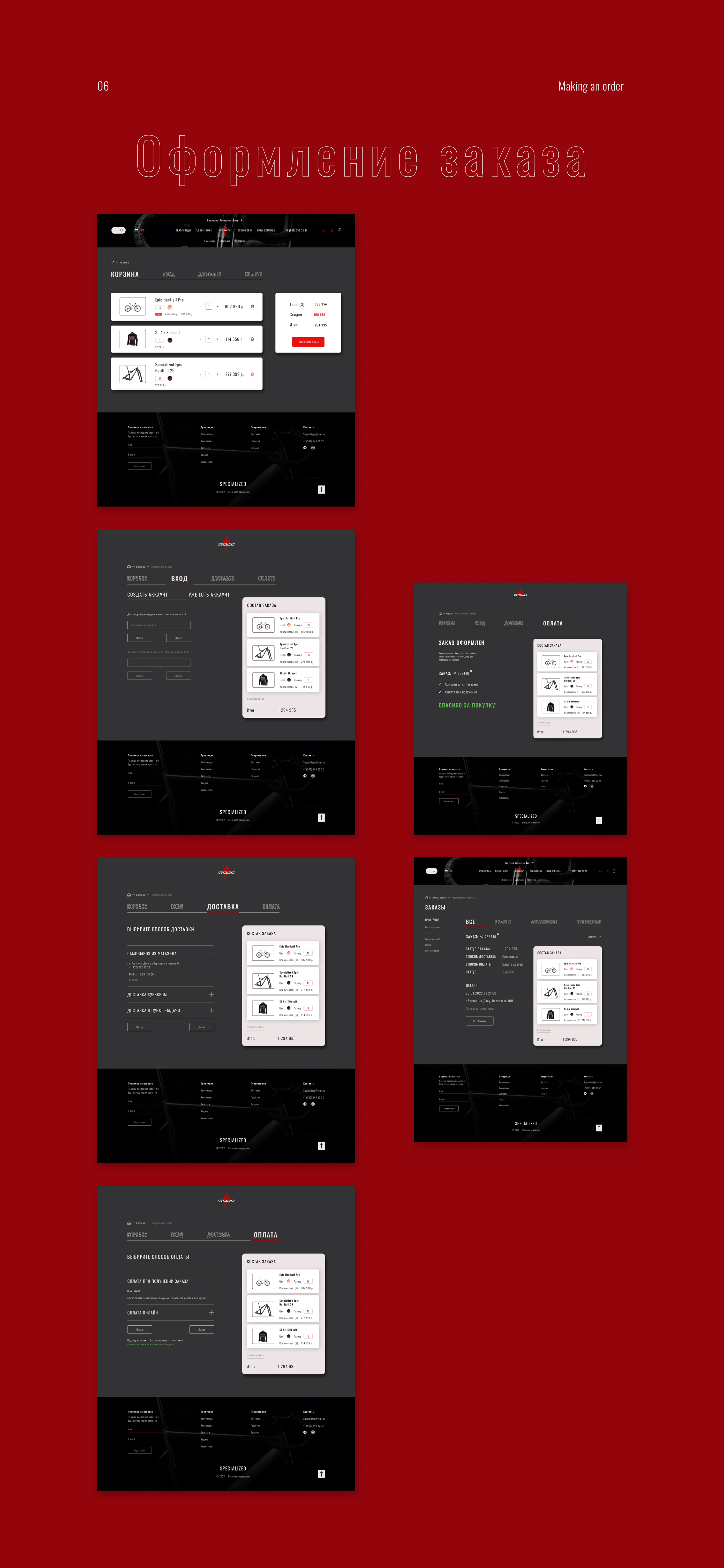 E-commerce Specialized — Изображение №7 — Интерфейсы, Брендинг, Графика на Dprofile