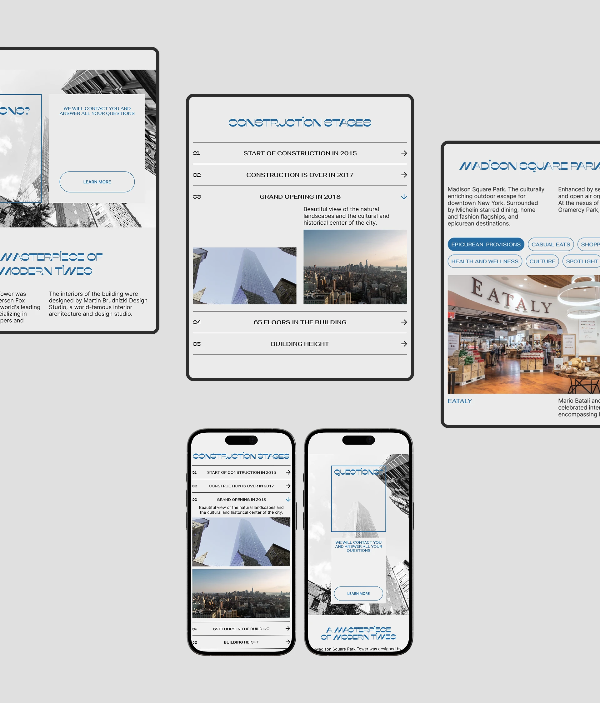 Landing Page — Madison Square Park Tower — Изображение №5 — Интерфейсы на Dprofile