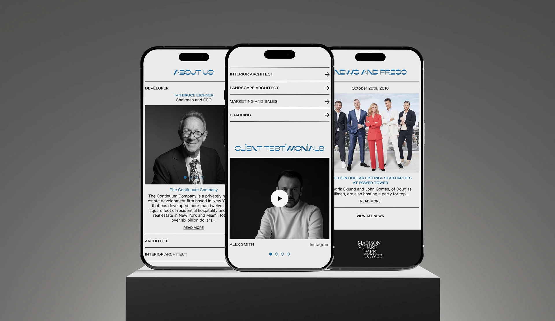 Landing Page — Madison Square Park Tower — Изображение №8 — Интерфейсы на Dprofile