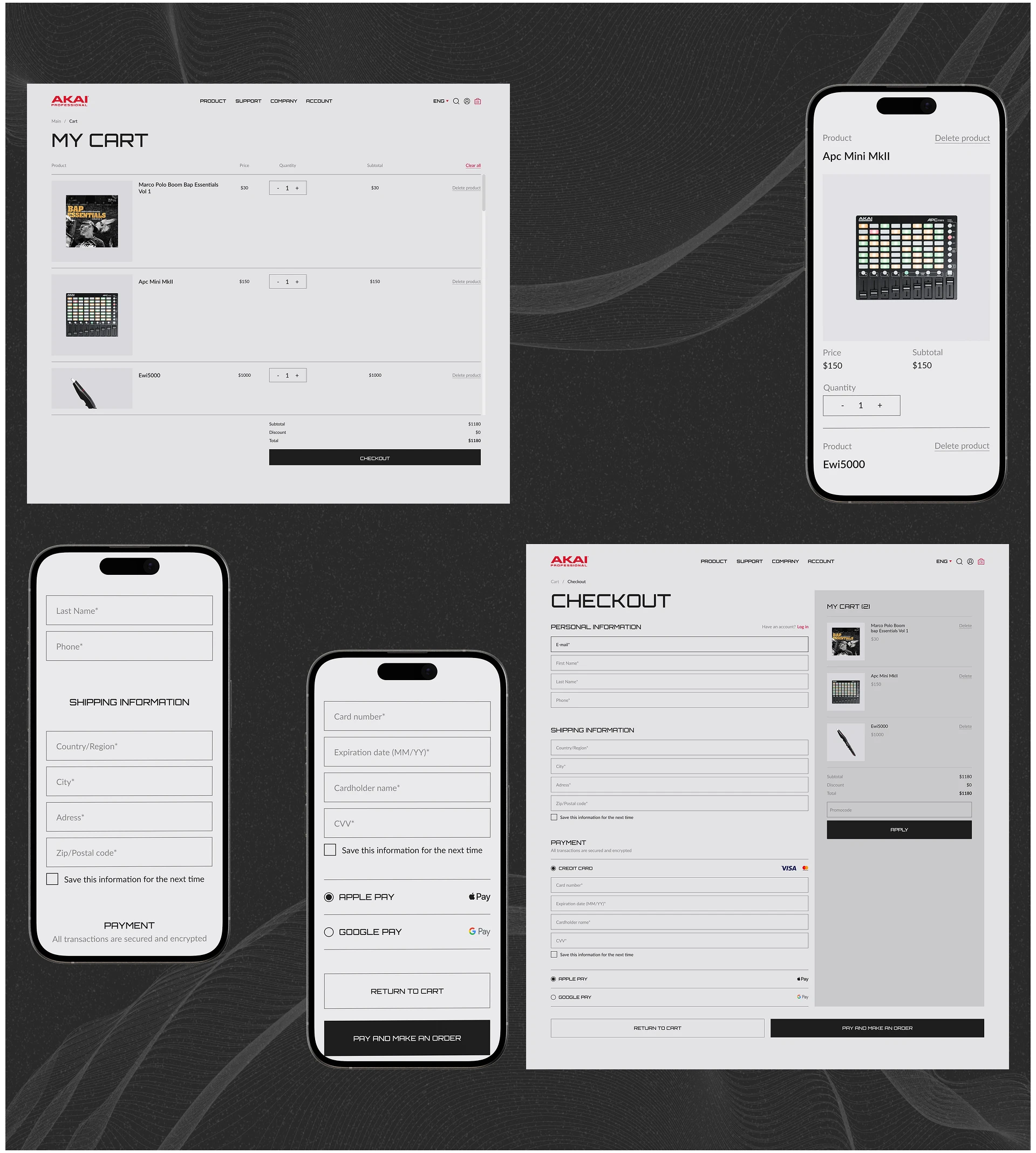 E-commerce — Akai Professional — Изображение №10 — Интерфейсы на Dprofile