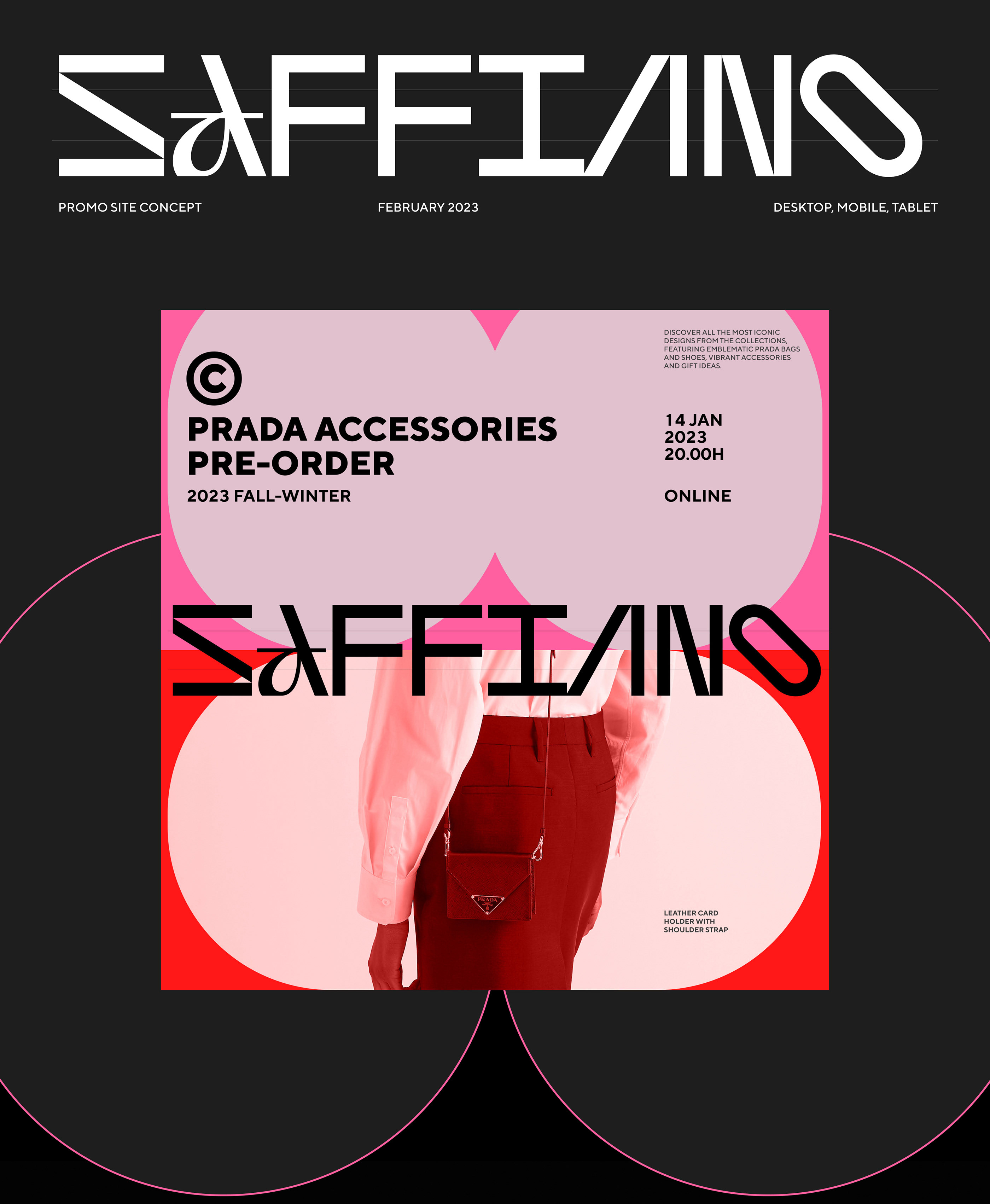 Saffiano Promo page — Изображение №1 — Интерфейсы, Графика на Dprofile