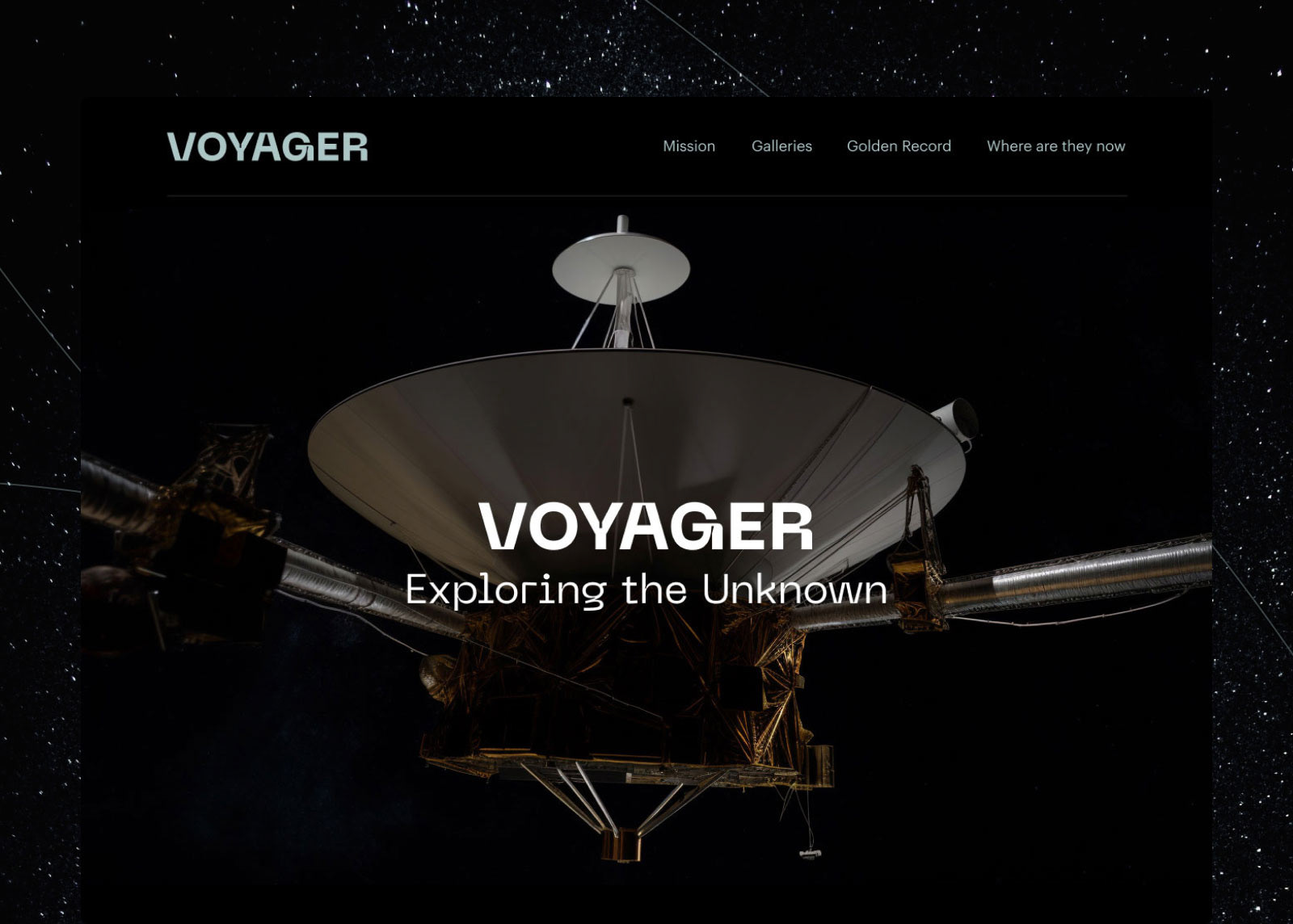 VOYAGER MISSION — Изображение №1 — Интерфейсы, Иллюстрация на Dprofile