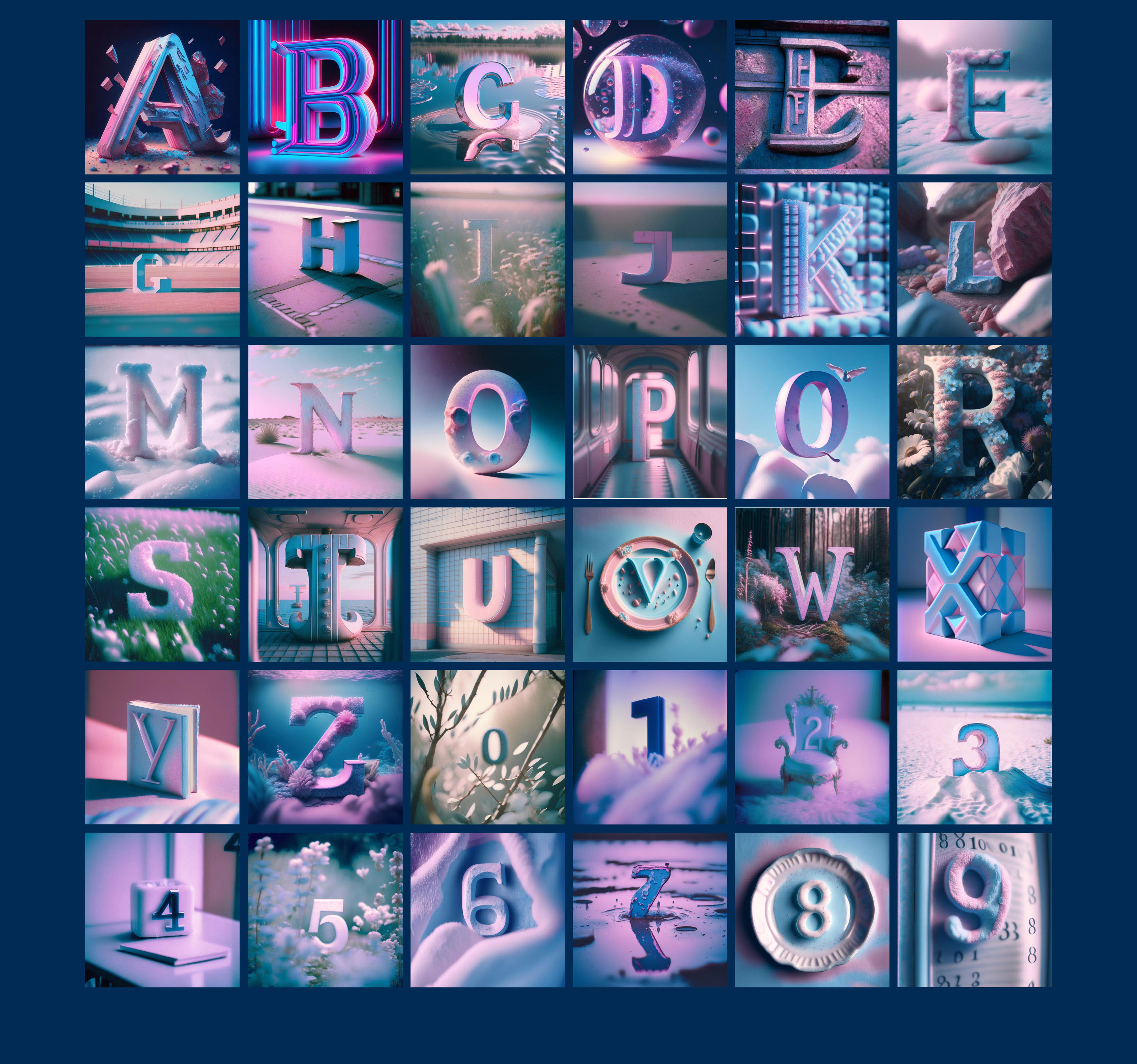 36 days of type | Kandinsky AI — Изображение №2 — Иллюстрация, Графика на Dprofile