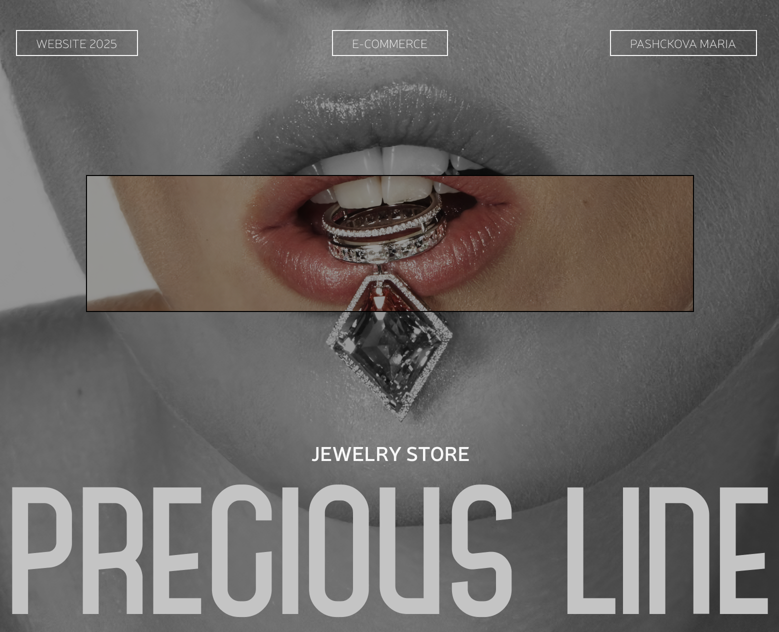 PRECIOUS LINE | E-commerce Website Design Concept — Интерфейсы, Брендинг на Dprofile