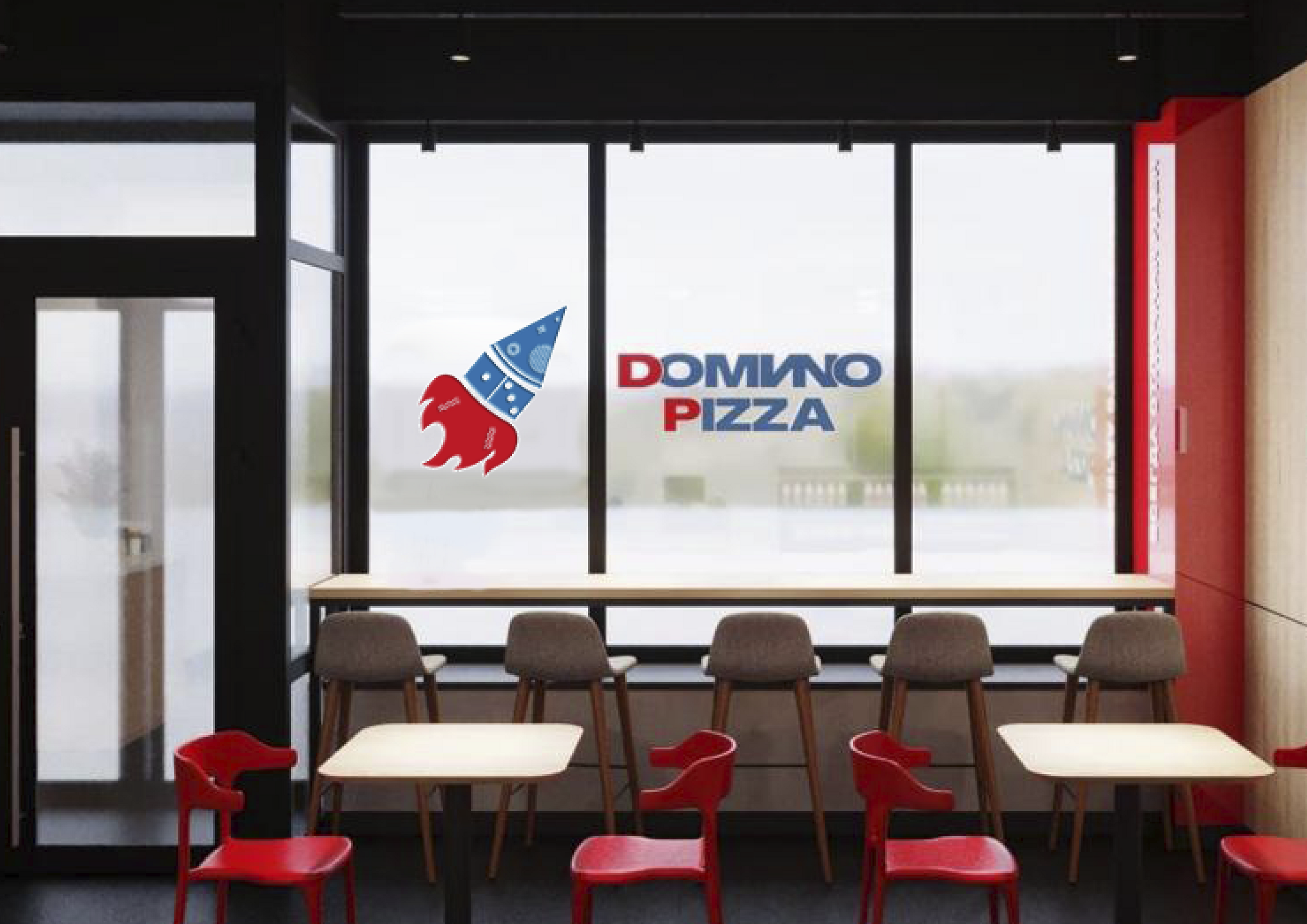 Логотип пиццерии Domino Pizza ФИРМЕННЫЙ СТИЛЬ ДОСТАВКИ — Изображение №6 — Брендинг на Dprofile