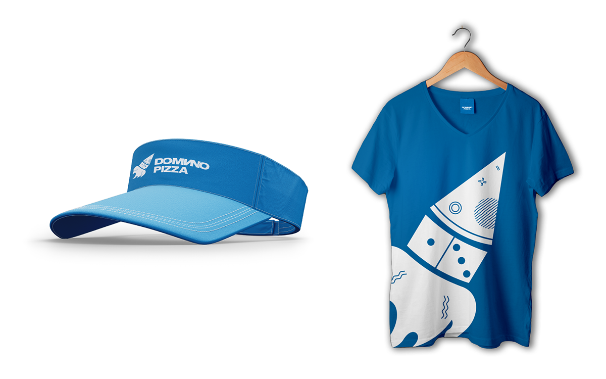 Логотип пиццерии Domino Pizza ФИРМЕННЫЙ СТИЛЬ ДОСТАВКИ — Изображение №4 — Брендинг на Dprofile