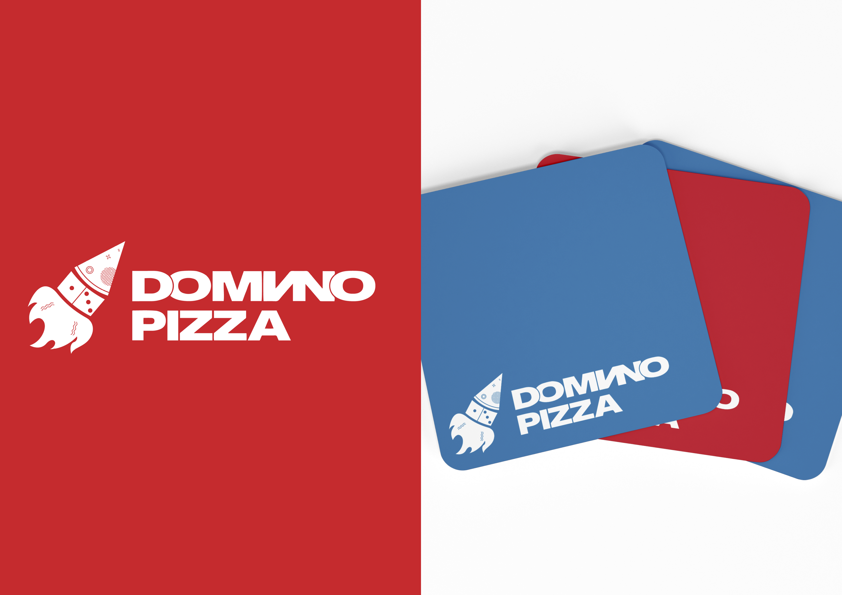 Логотип пиццерии Domino Pizza ФИРМЕННЫЙ СТИЛЬ ДОСТАВКИ — Изображение №5 — Брендинг на Dprofile