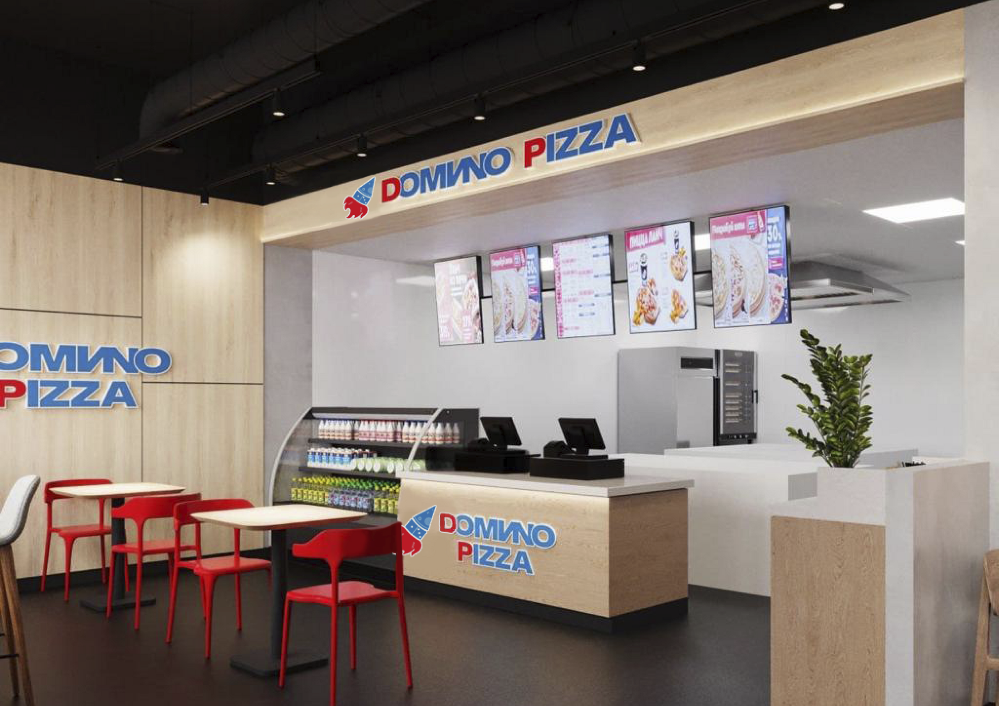 Логотип пиццерии Domino Pizza ФИРМЕННЫЙ СТИЛЬ ДОСТАВКИ — Изображение №8 — Брендинг на Dprofile
