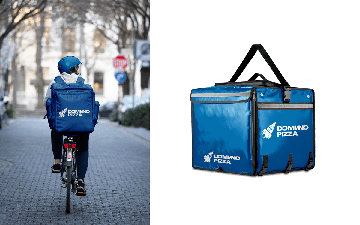 Логотип пиццерии Domino Pizza ФИРМЕННЫЙ СТИЛЬ ДОСТАВКИ — Изображение №10 — Брендинг на Dprofile