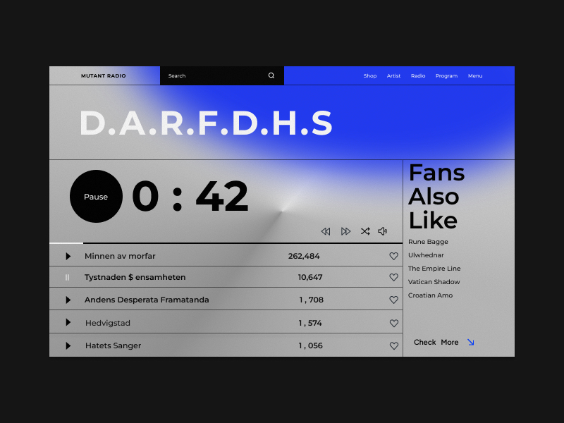 Реп альбом — Изображение №1 — Интерфейсы на Dprofile