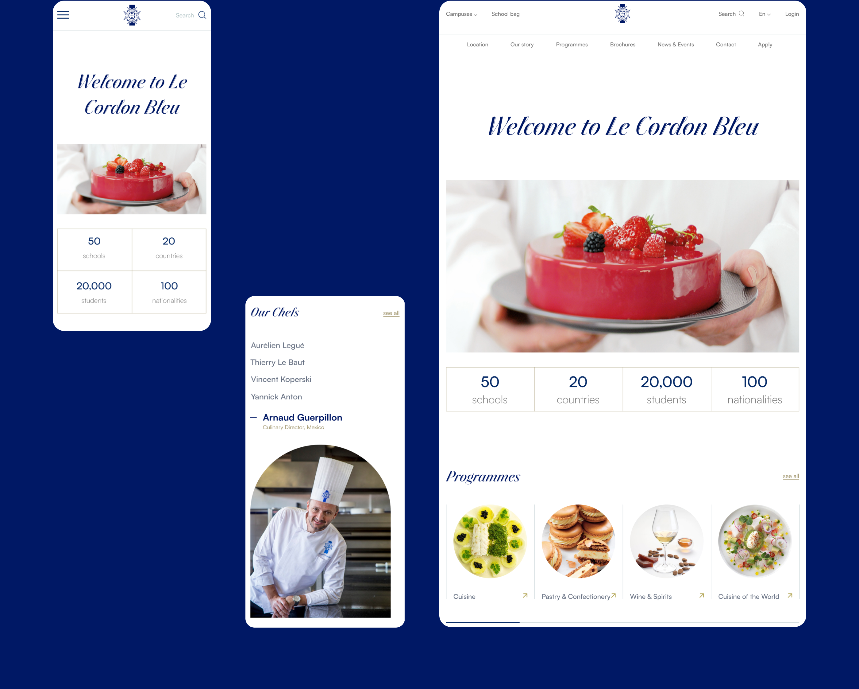 Le Cordon Bleu — Изображение №3 — Брендинг, Интерфейсы на Dprofile