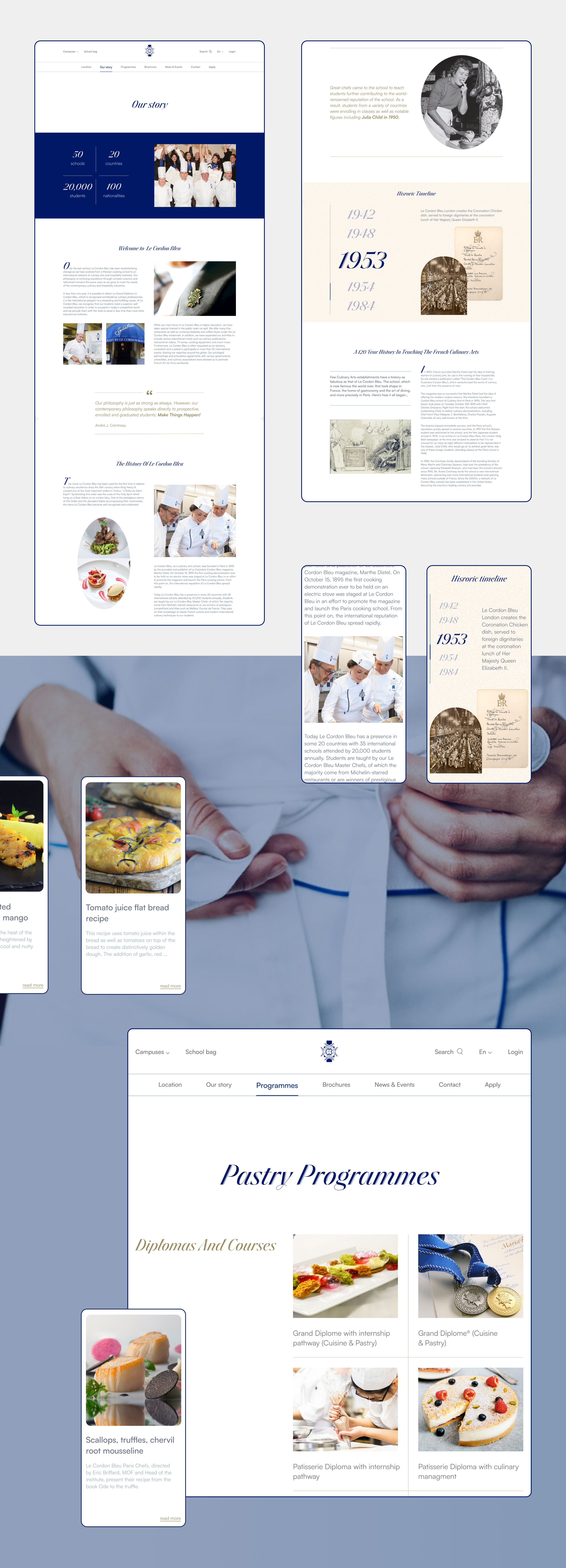 Le Cordon Bleu — Изображение №7 — Брендинг, Интерфейсы на Dprofile