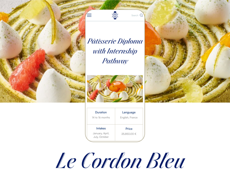 Le Cordon Bleu — Интерфейсы, Брендинг на Dprofile