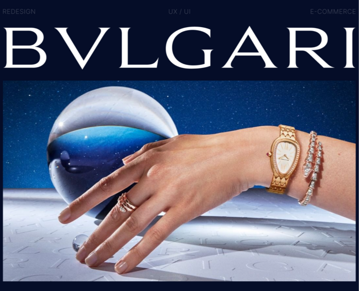 Bvlgari redesign — Интерфейсы, Брендинг на Dprofile