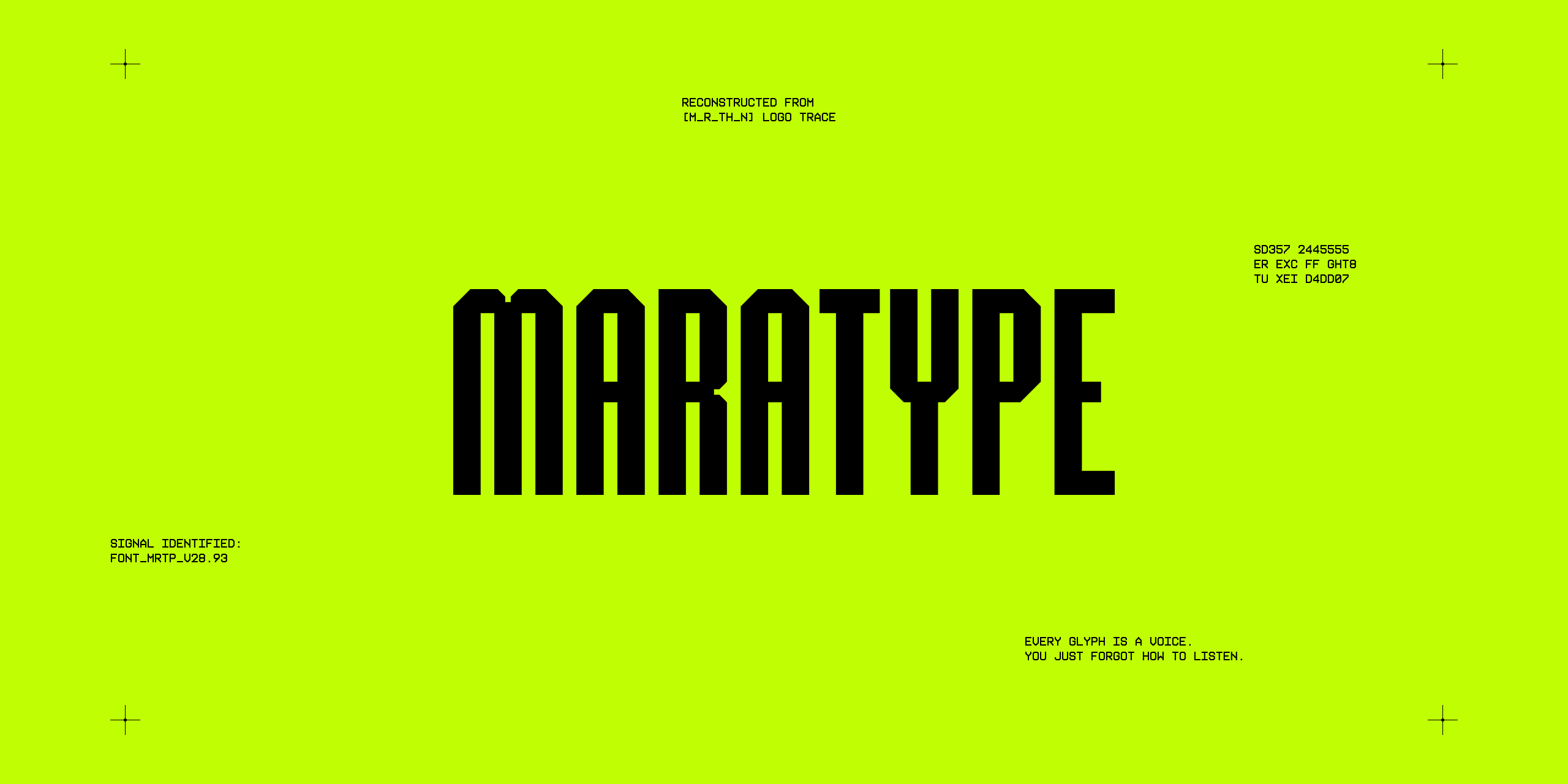 MARATYPE [custom display font] — Изображение №1 — Графика на Dprofile