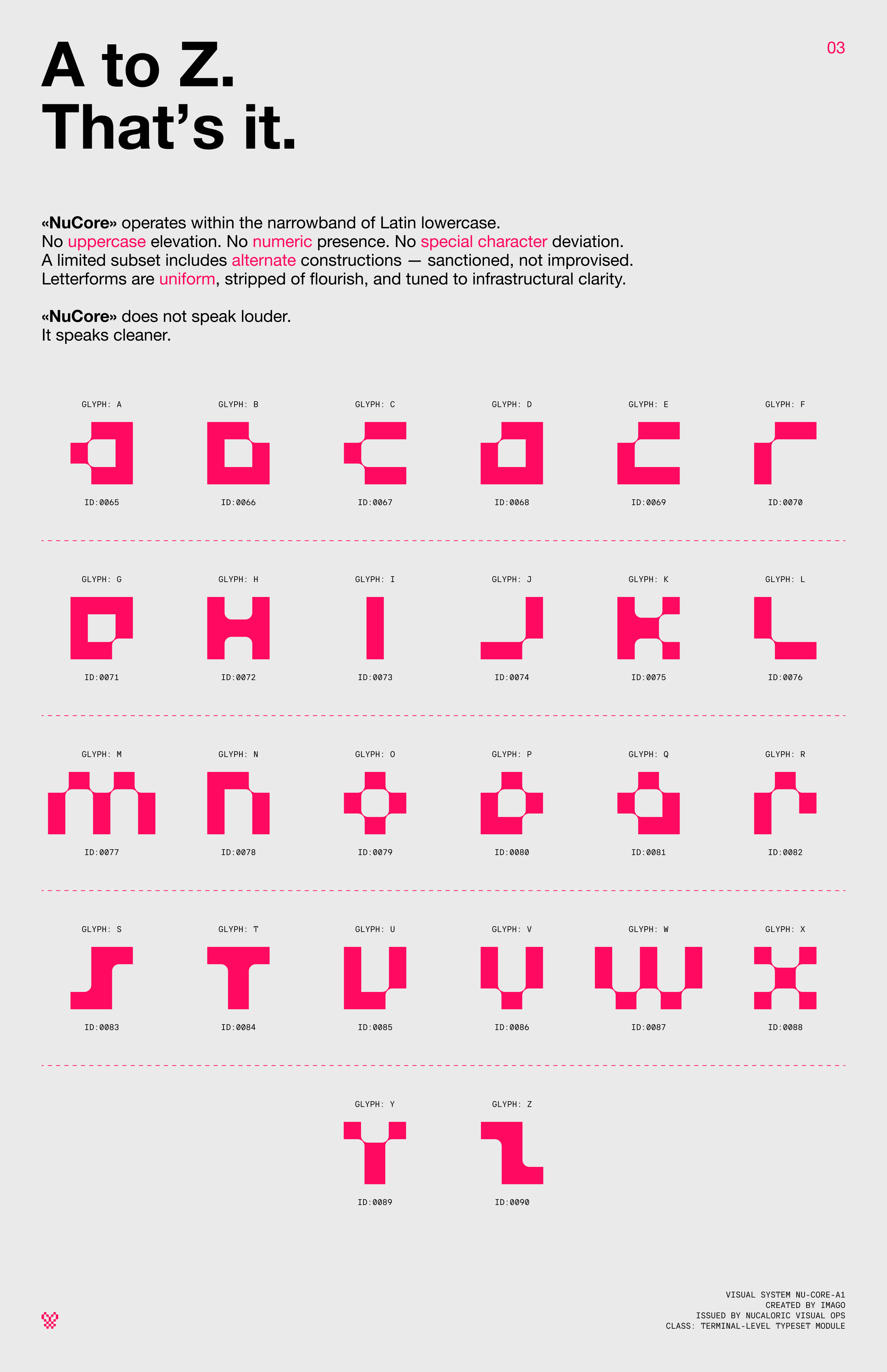 NuCore Display Font — Изображение №7 — Графика на Dprofile