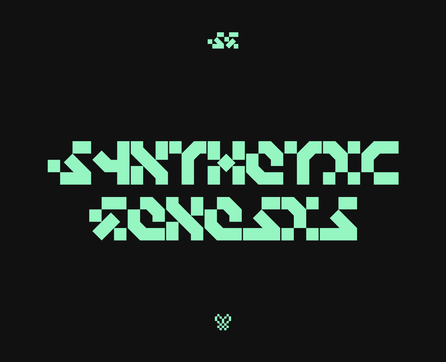 Synthetic Genesis Display Font на Dprofile