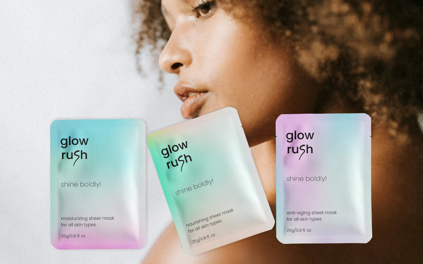 Brand Identity | GLOWRUSH | Cosmetics branding — Изображение №5 — Брендинг на Dprofile