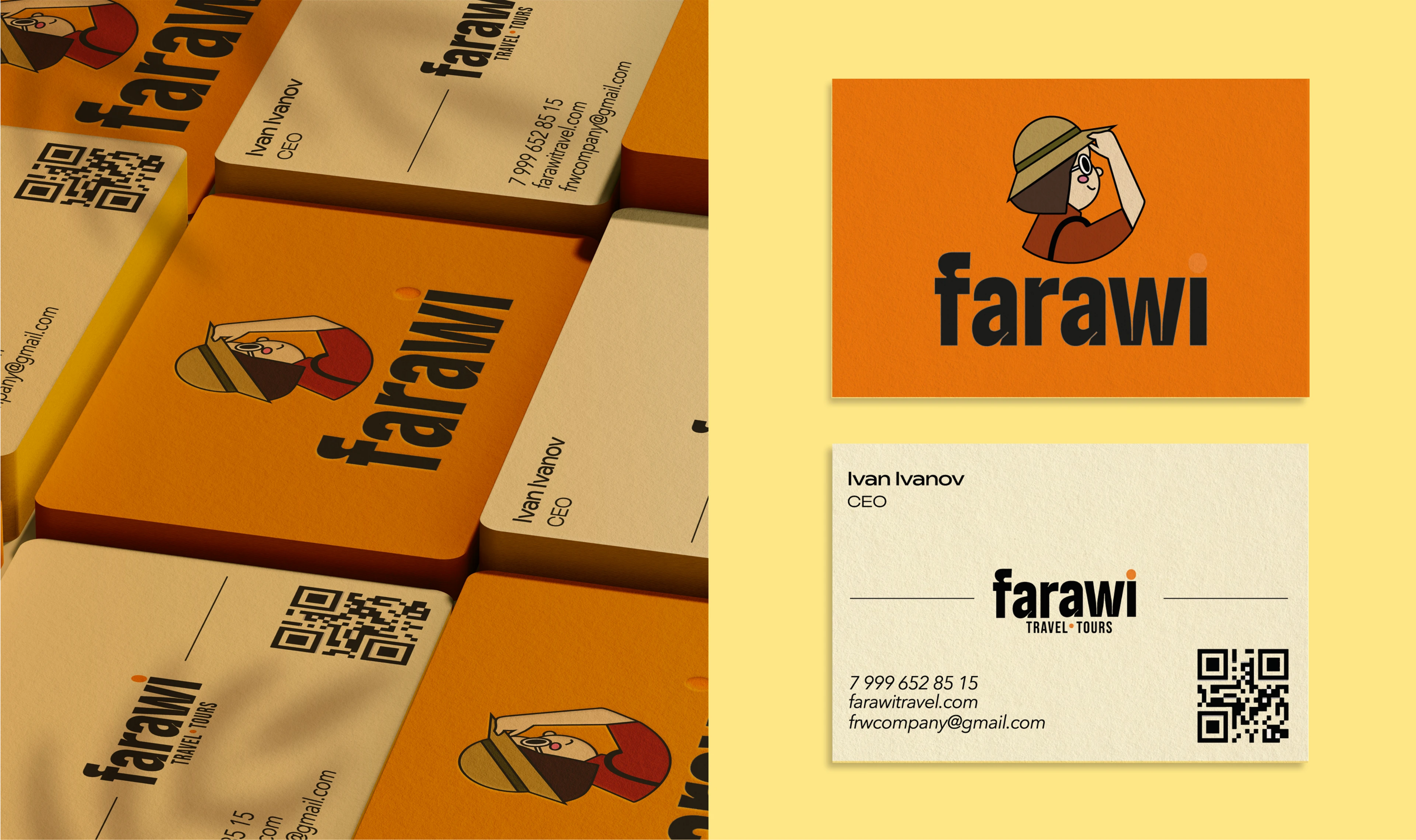 Farawi | Brand identity for travel tours — Изображение №5 — Брендинг на Dprofile