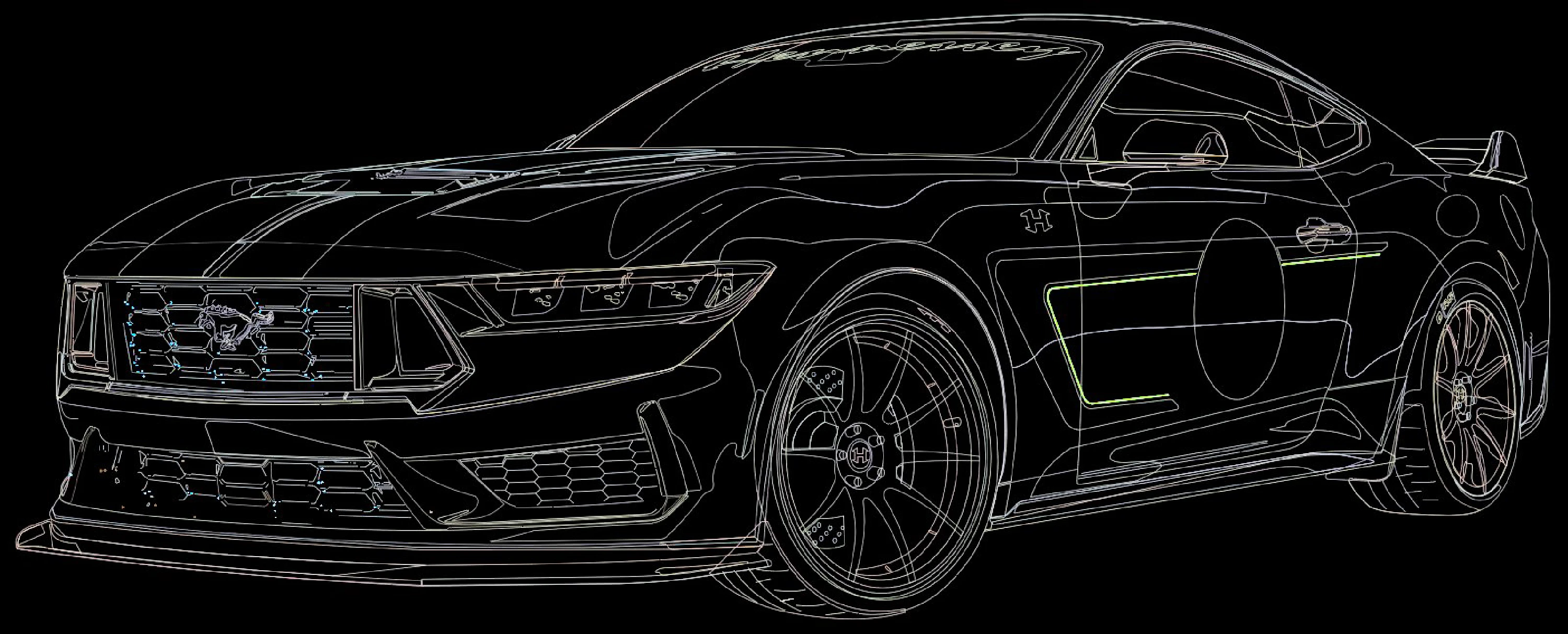 Ford Mustang Dark Horse (Hennessey) — Изображение №2 — Иллюстрация, Графика на Dprofile