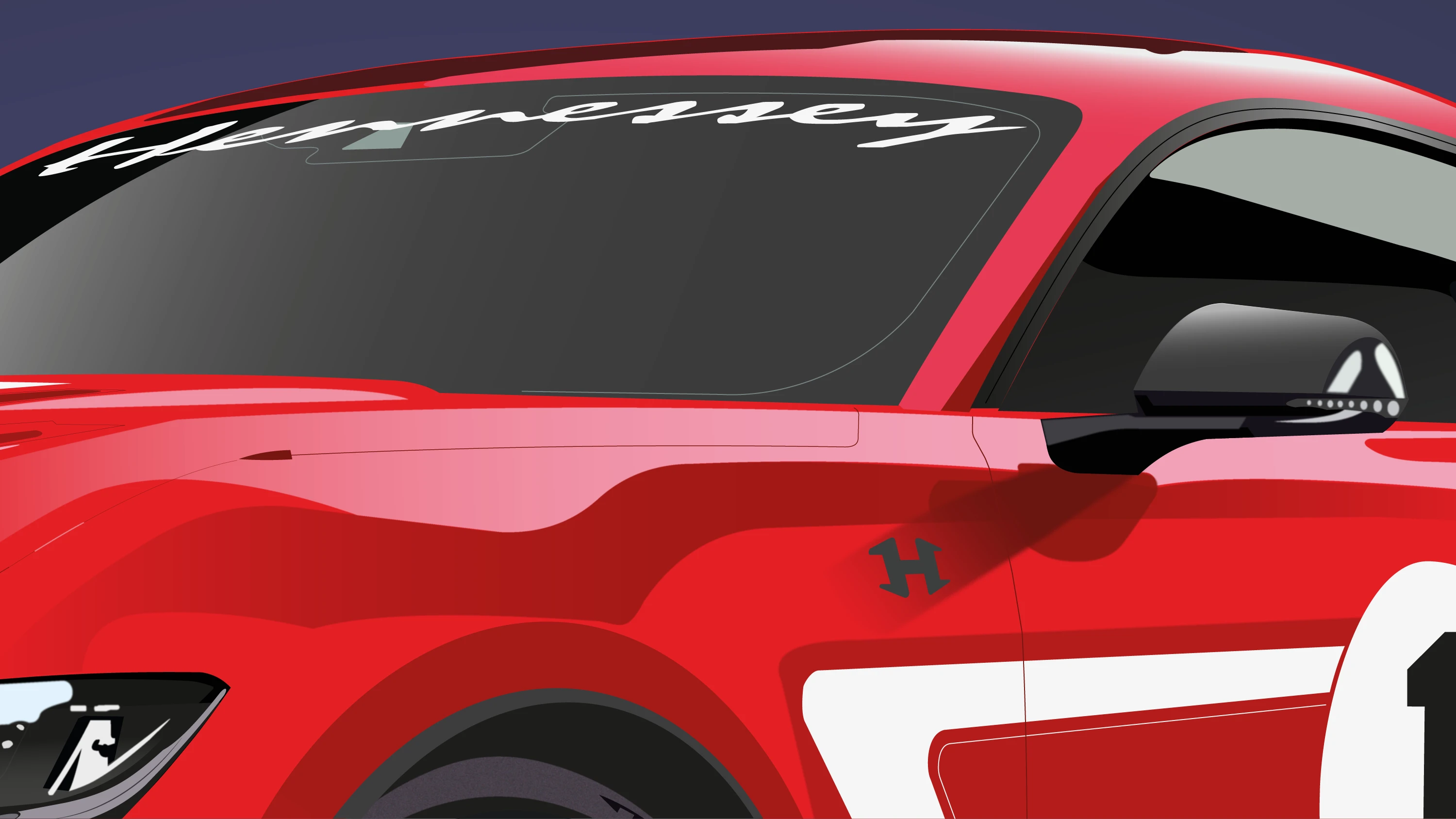 Ford Mustang Dark Horse (Hennessey) — Изображение №4 — Иллюстрация, Графика на Dprofile