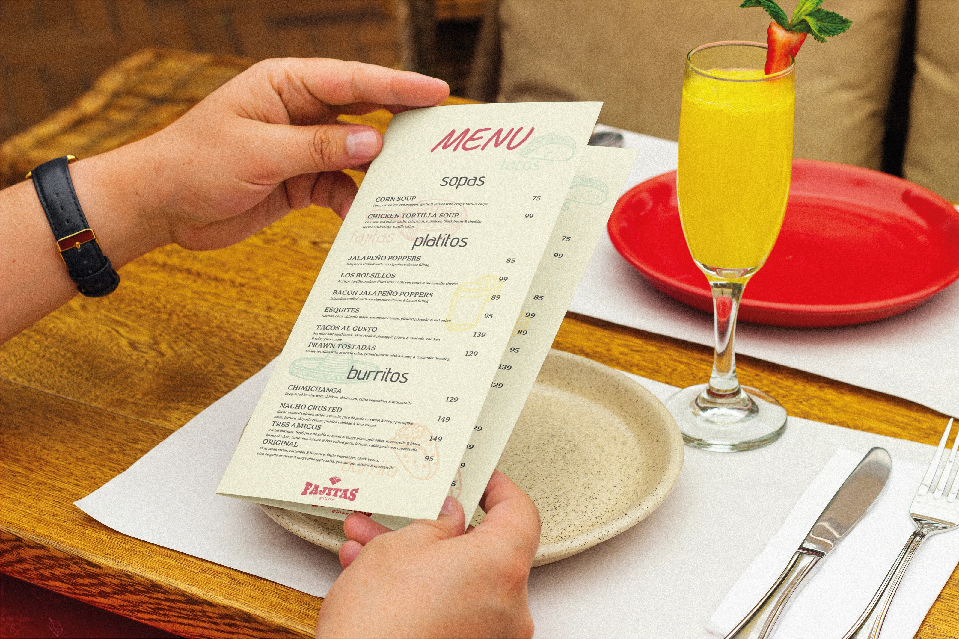 Fajitas grill bar — Изображение №10 — Брендинг на Dprofile