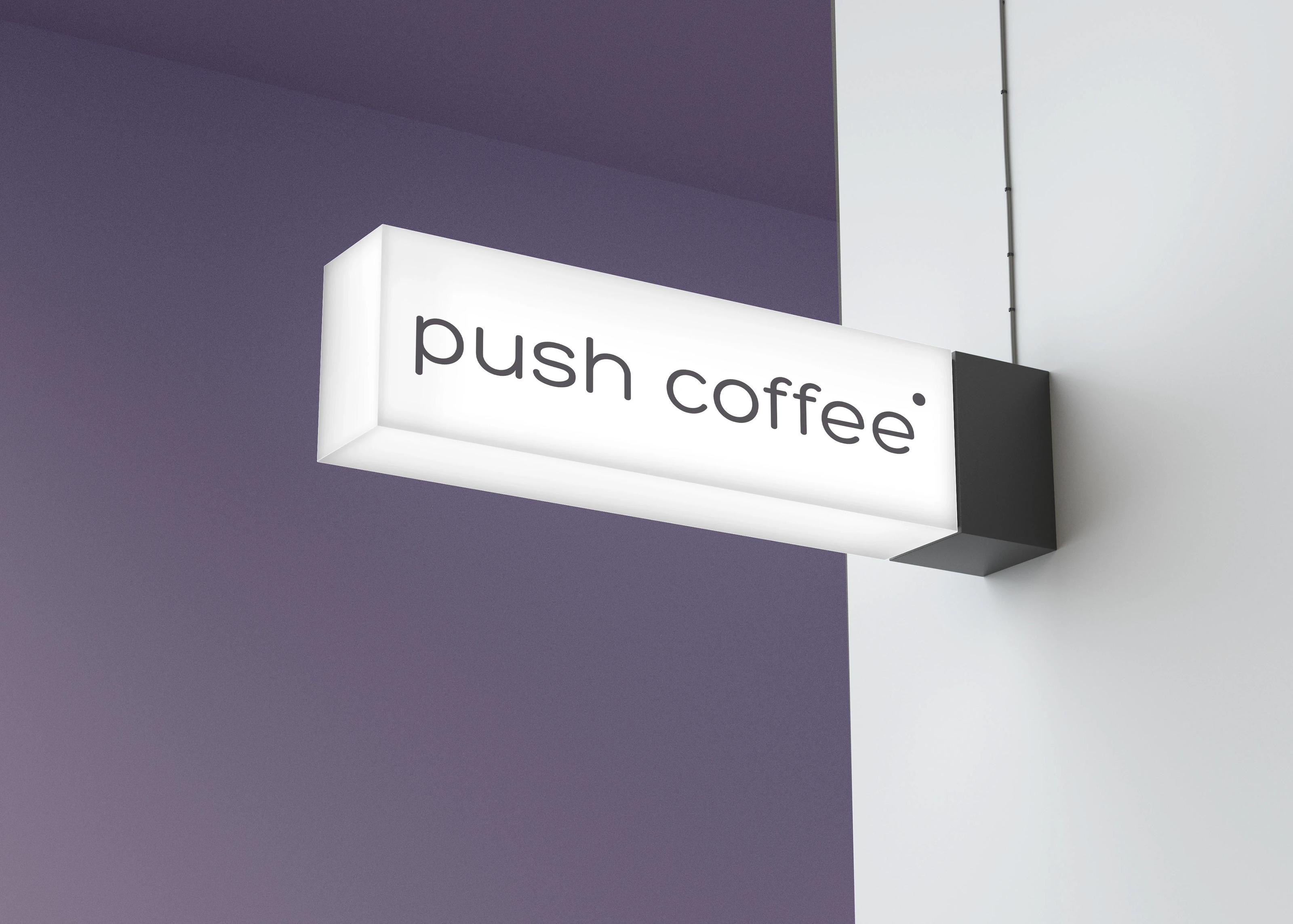 Push coffee | cafe brand identity — Изображение №11 — Интерфейсы, Брендинг на Dprofile
