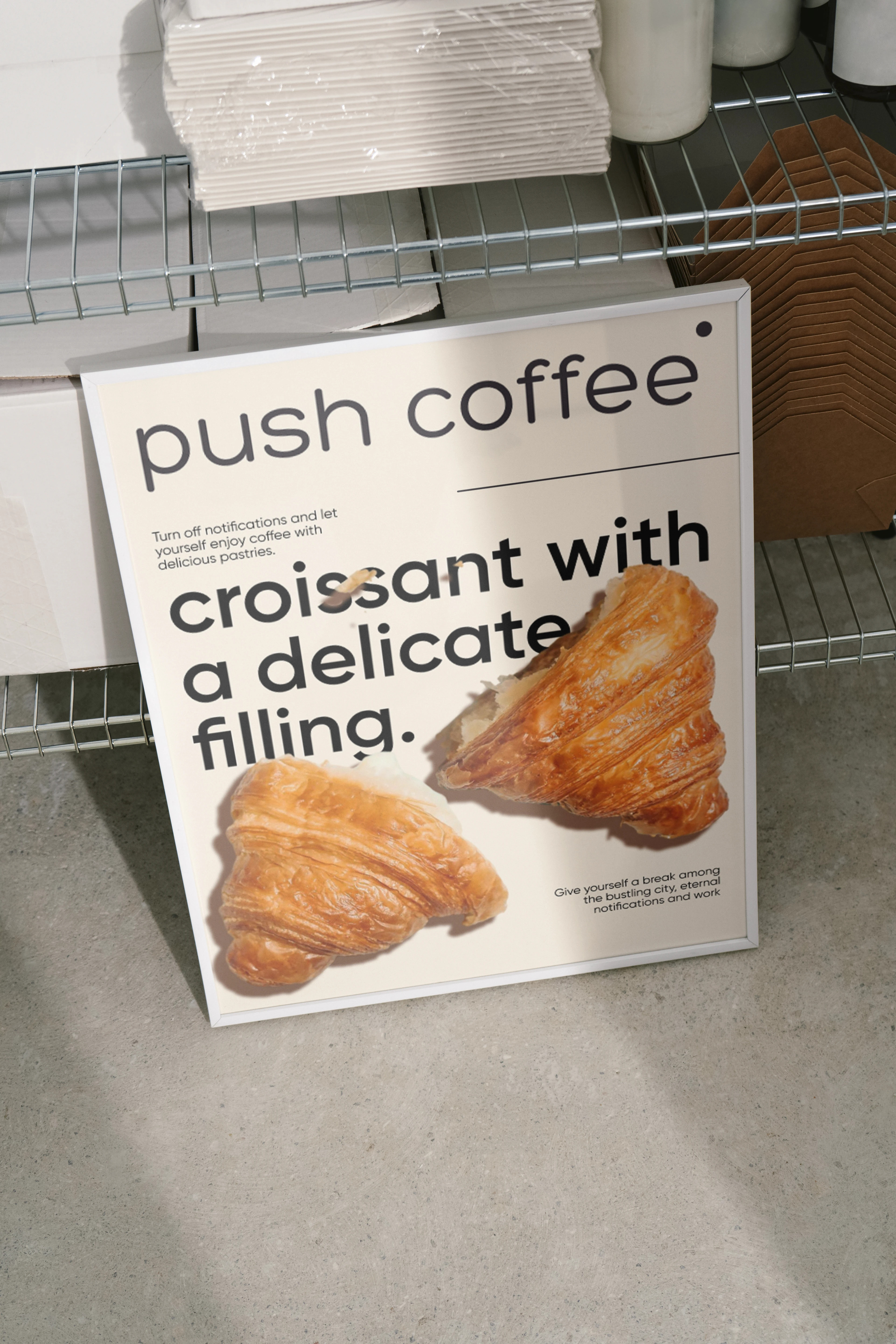 Push coffee | cafe brand identity — Изображение №10 — Интерфейсы, Брендинг на Dprofile