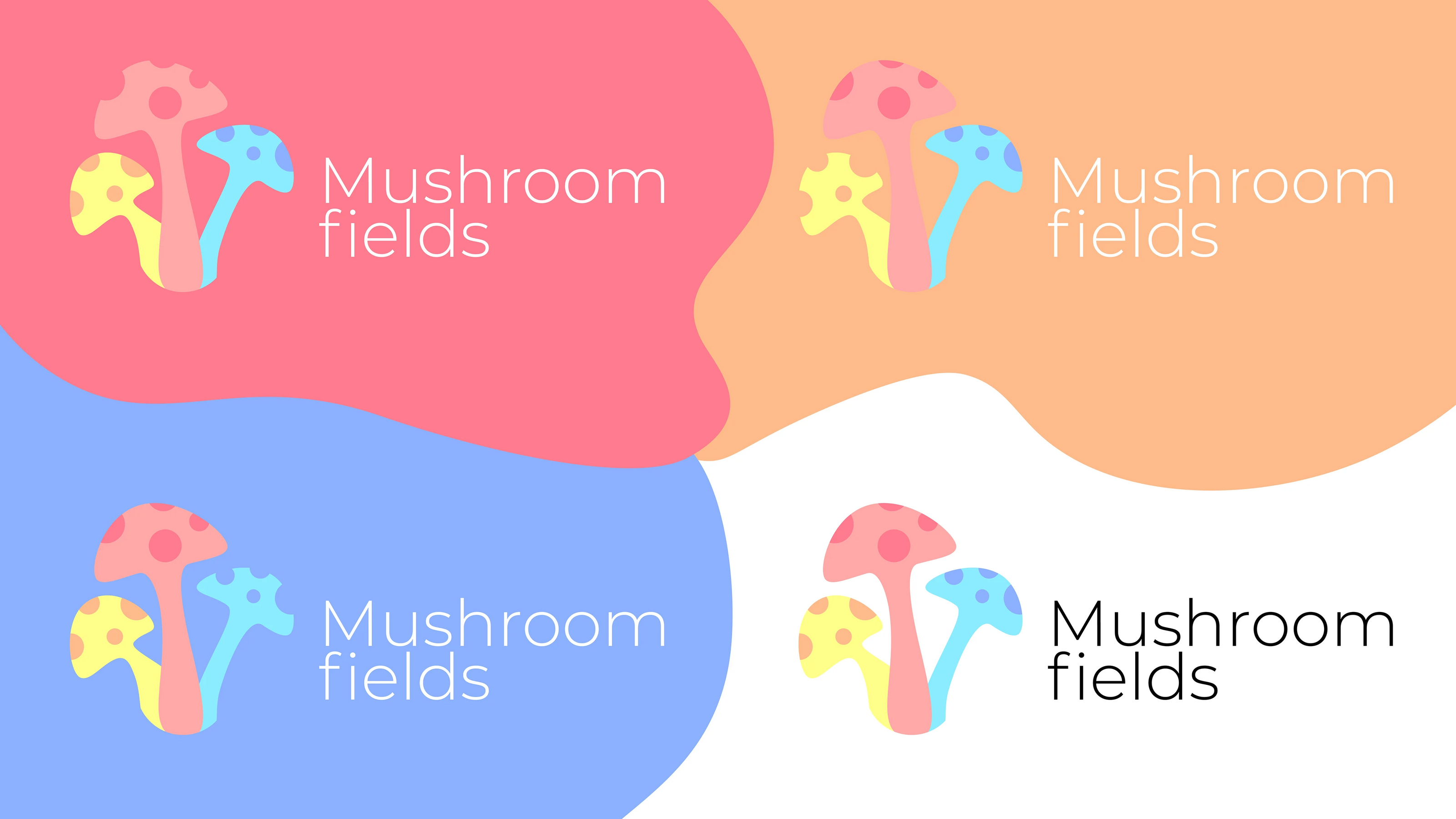 Logo design Mushroom Fields anti-cafe — Изображение №3 — Брендинг на Dprofile
