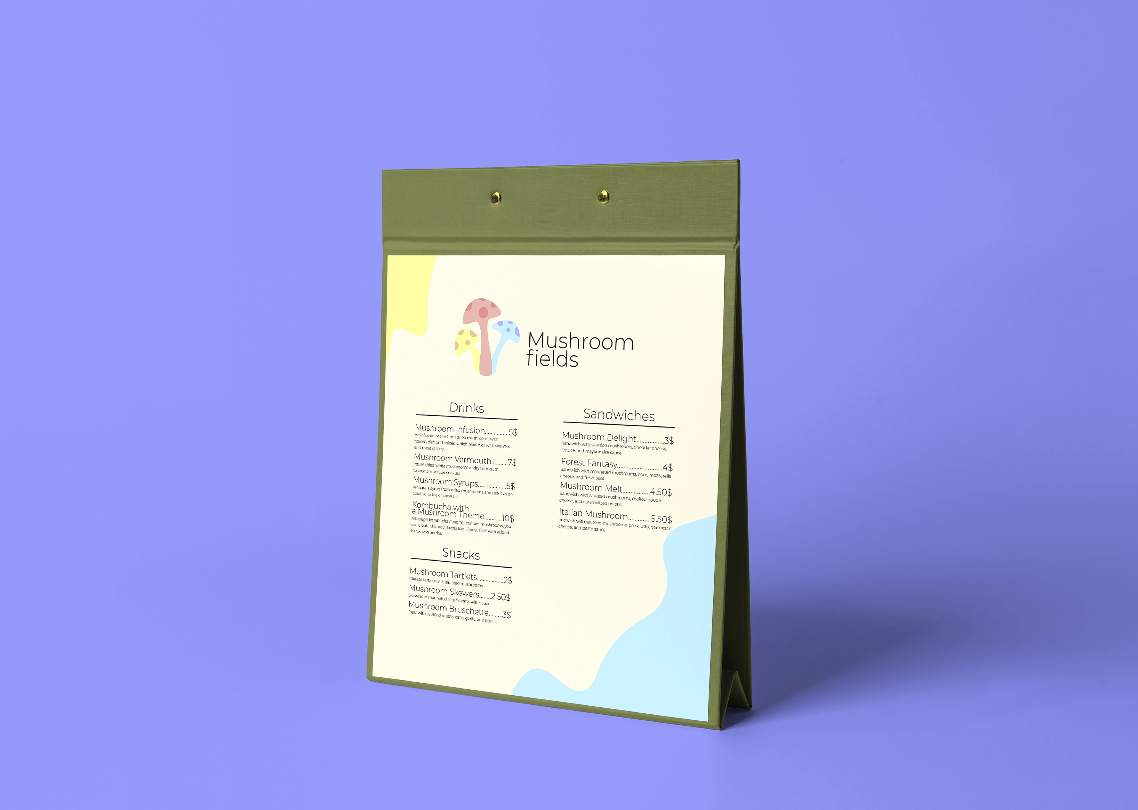 Logo design Mushroom Fields anti-cafe — Изображение №4 — Брендинг на Dprofile