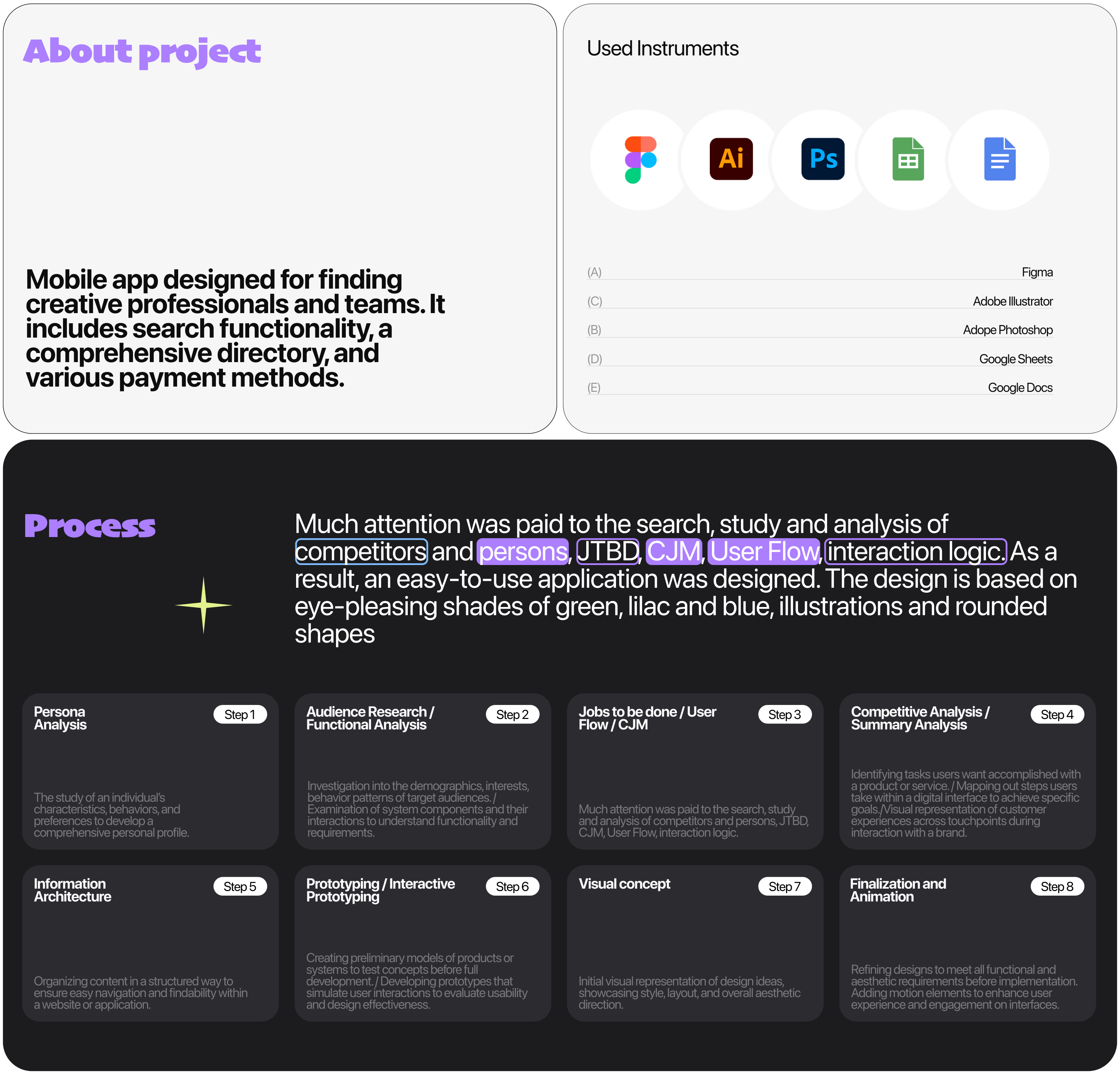 Chill | Mobile App for searching creative specialists — Изображение №2 — Интерфейсы на Dprofile