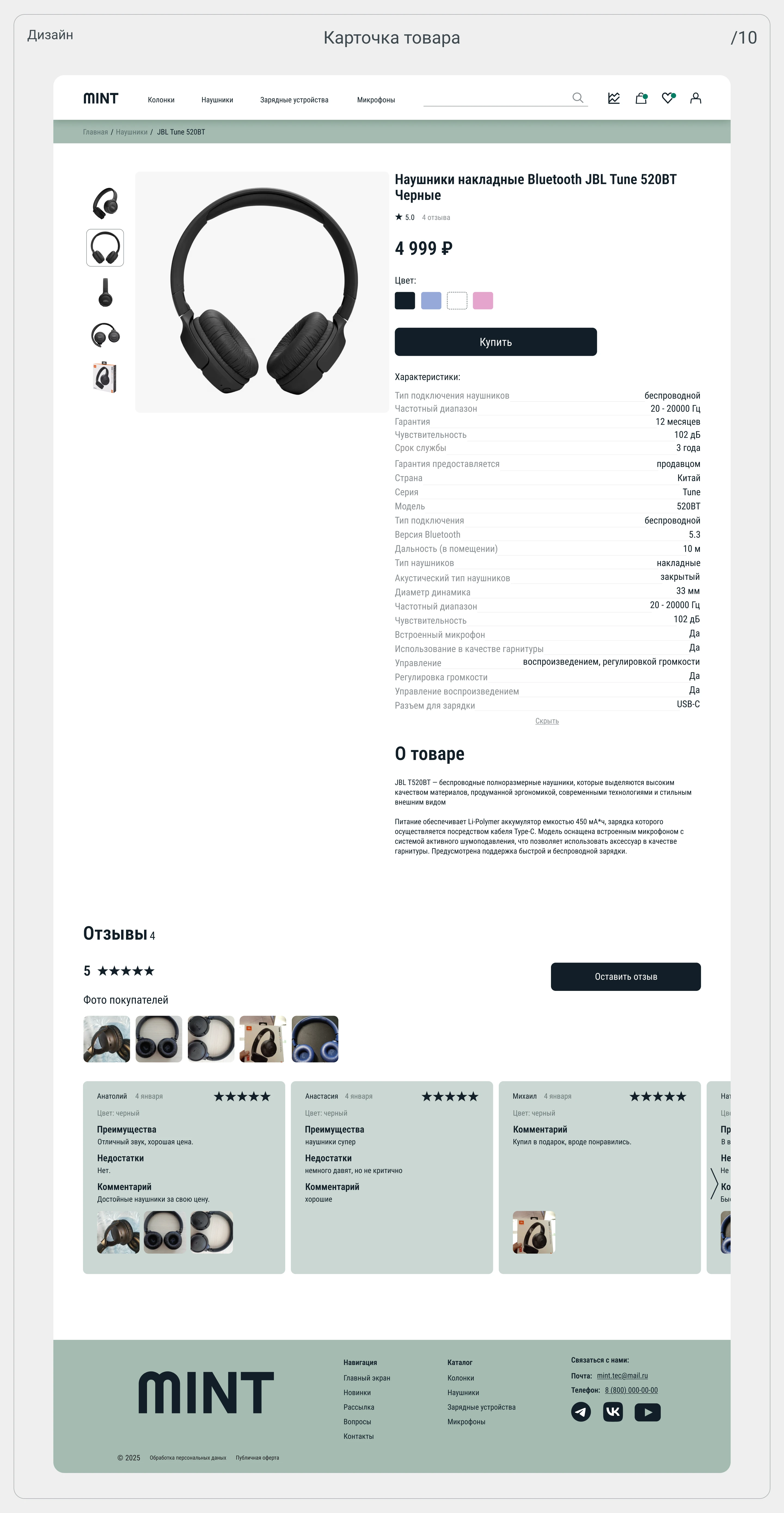 E-commerce website | MINT — Изображение №11 — Интерфейсы на Dprofile