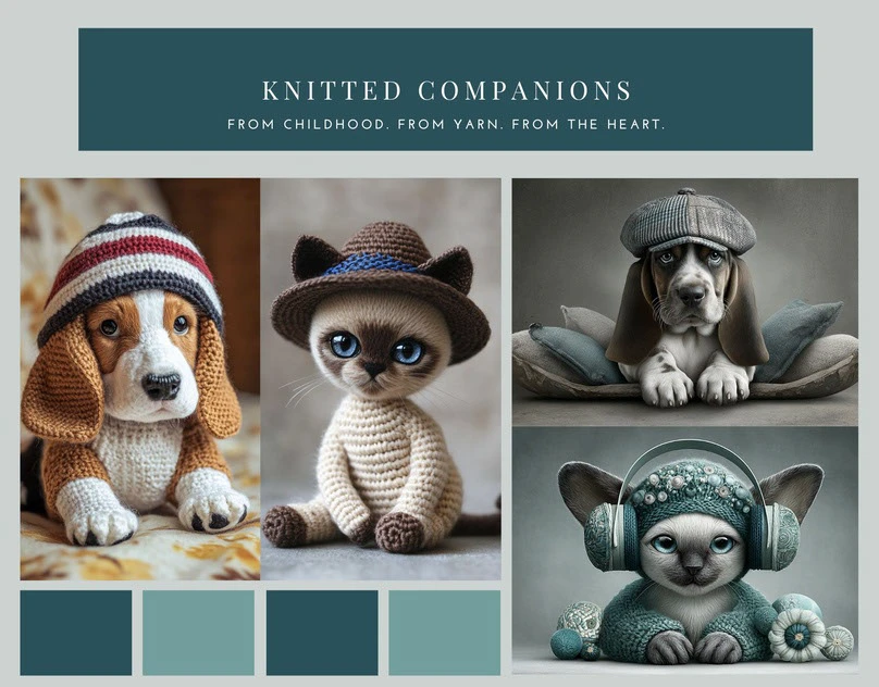 Вязаные друзья / Knitted Companions — Изображение №1 — Иллюстрация на Dprofile